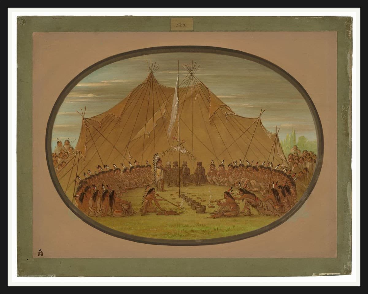 A Dog Feast - Sioux - Black Frame