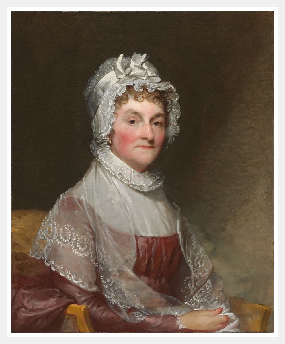 Abigail Smith Adams (Mrs. John Adams) - White Frame