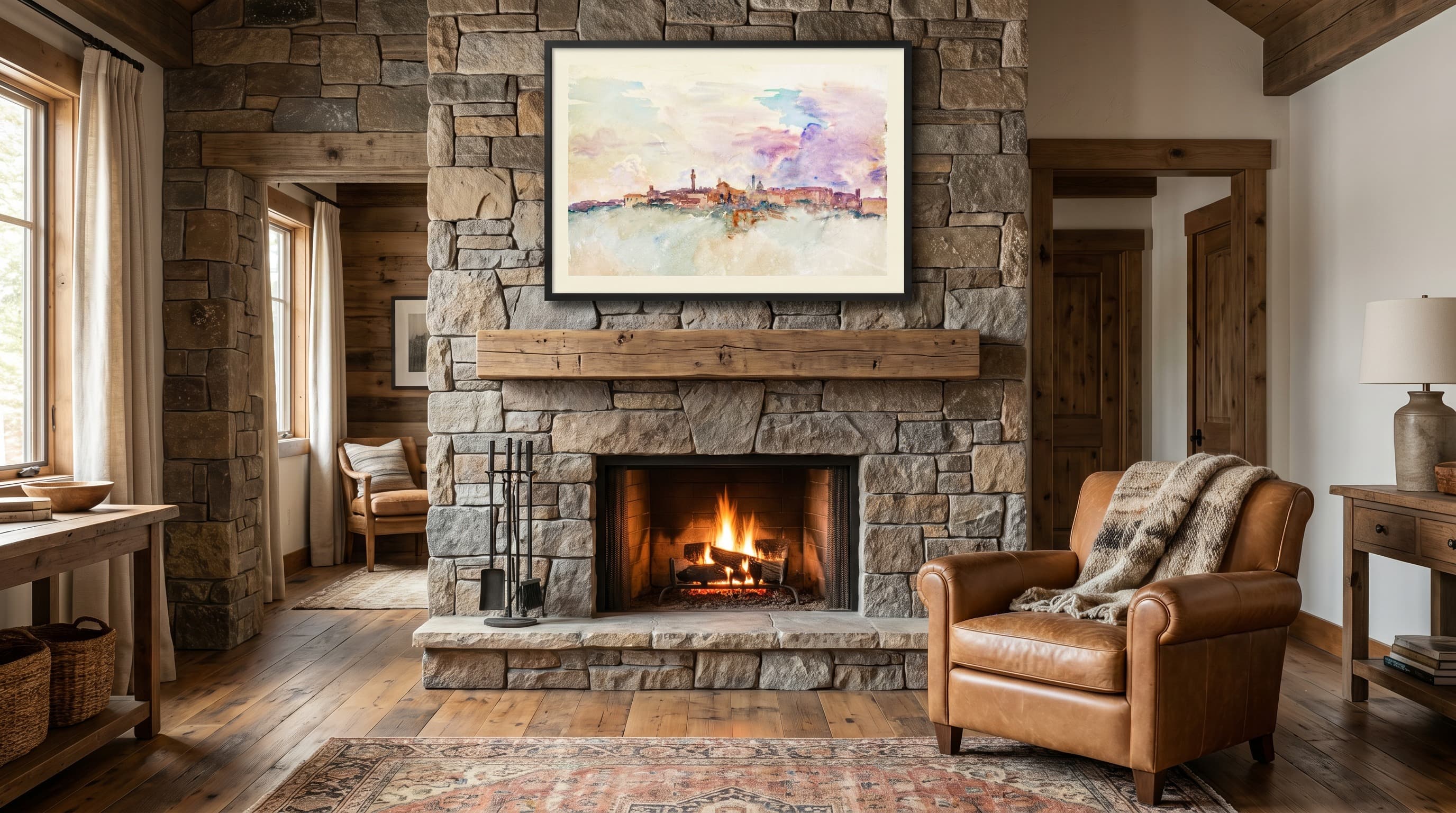 Aesthetic No. 08 in Cabin Fireplace