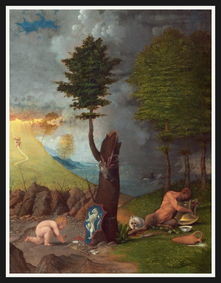 Allegory Of Virtue And Vice - Black Frame
