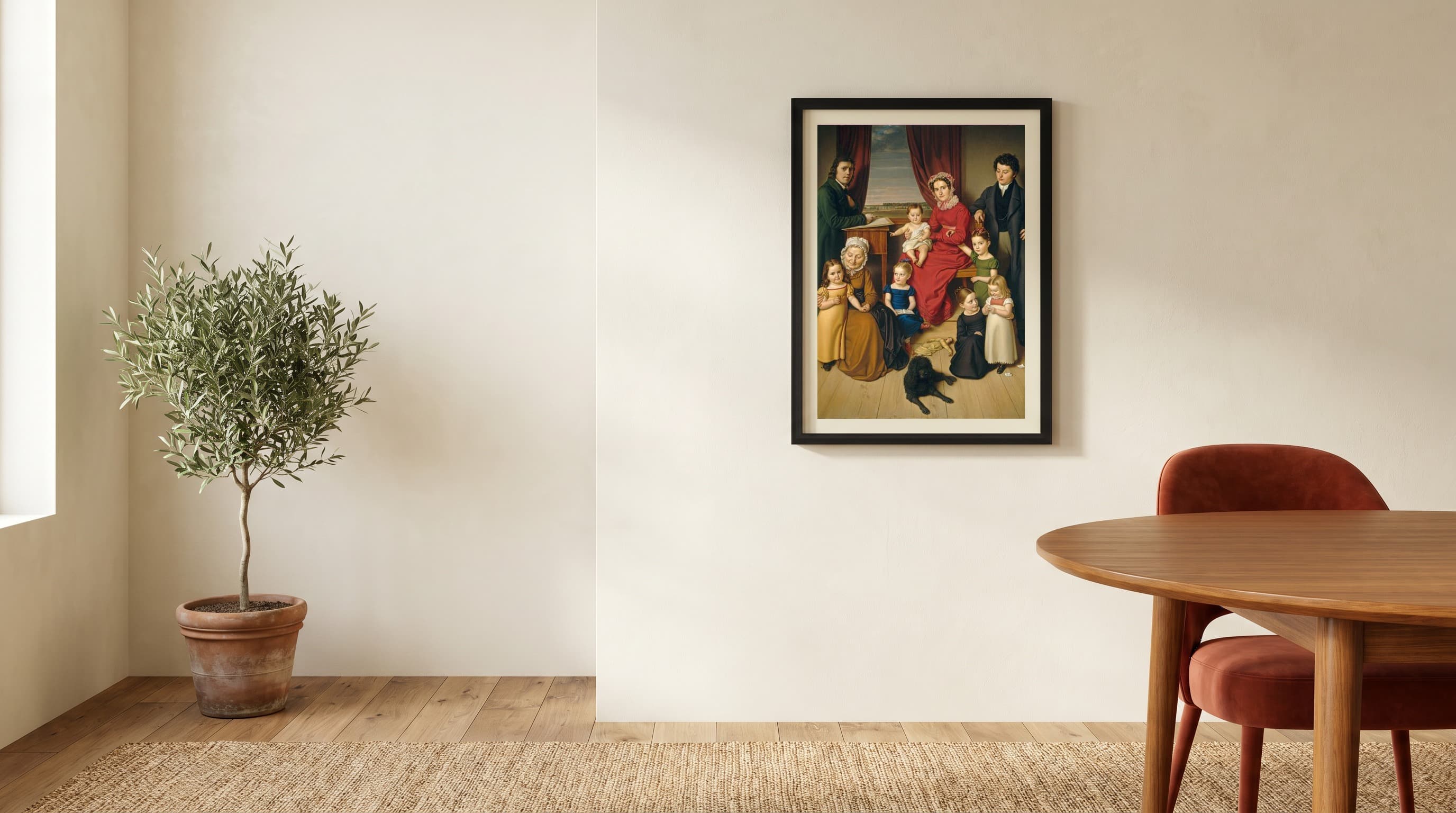 An Artist And His Family — in situ