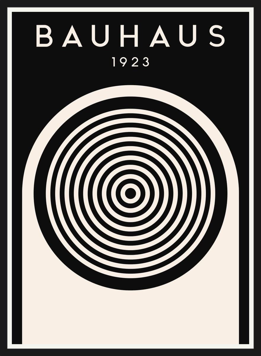 Bauhaus 1923 - Black Frame