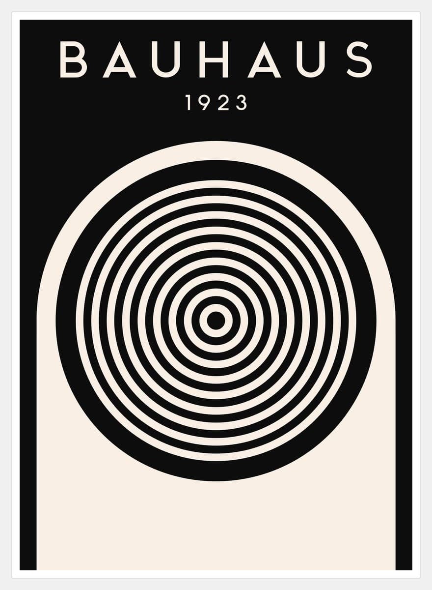 Bauhaus 1923 - White Frame