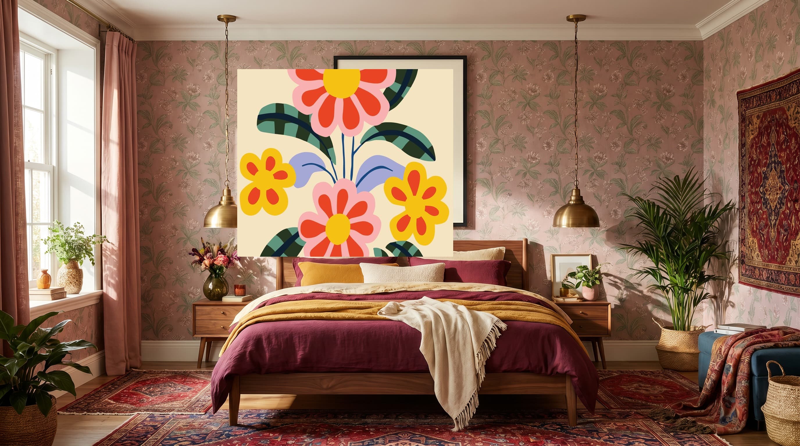 Botanical No. 01 in Maximalist Bedroom