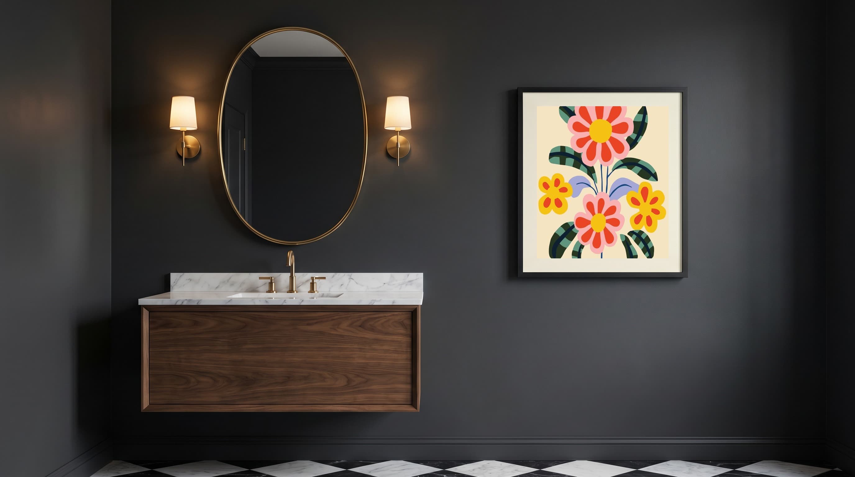 Botanical No. 01 in Powder Room