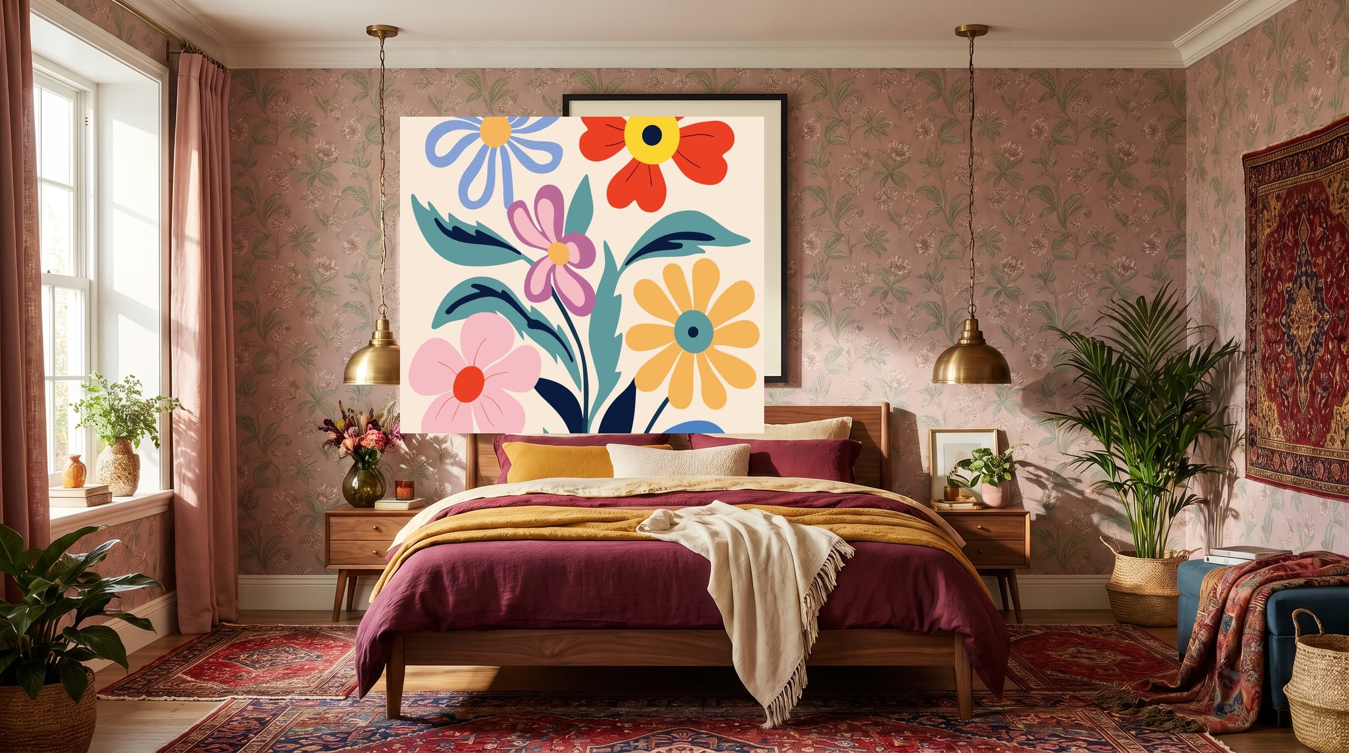 Botanical No. 03 in Maximalist Bedroom
