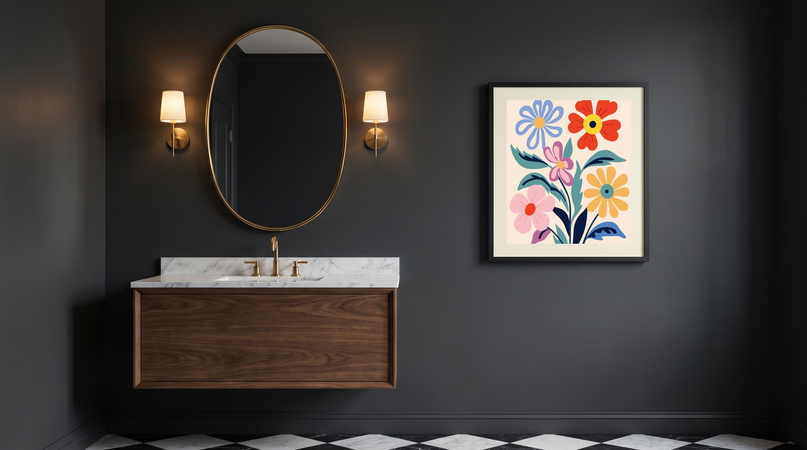 Botanical No. 03 in Powder Room