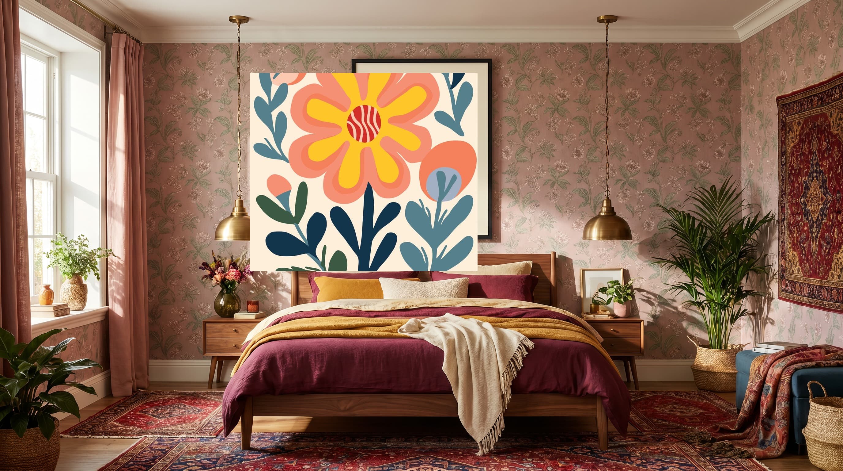 Botanical No. 05 in Maximalist Bedroom