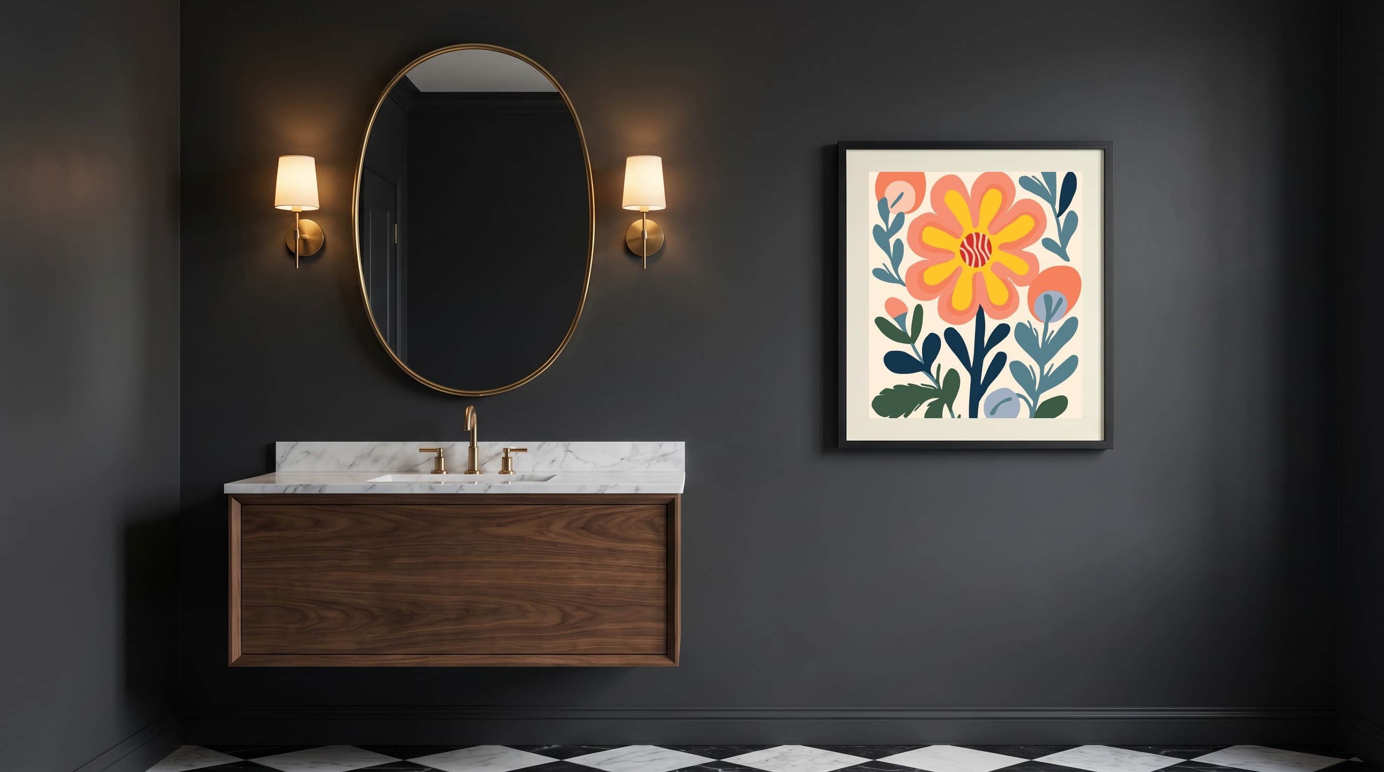 Botanical No. 05 in Powder Room