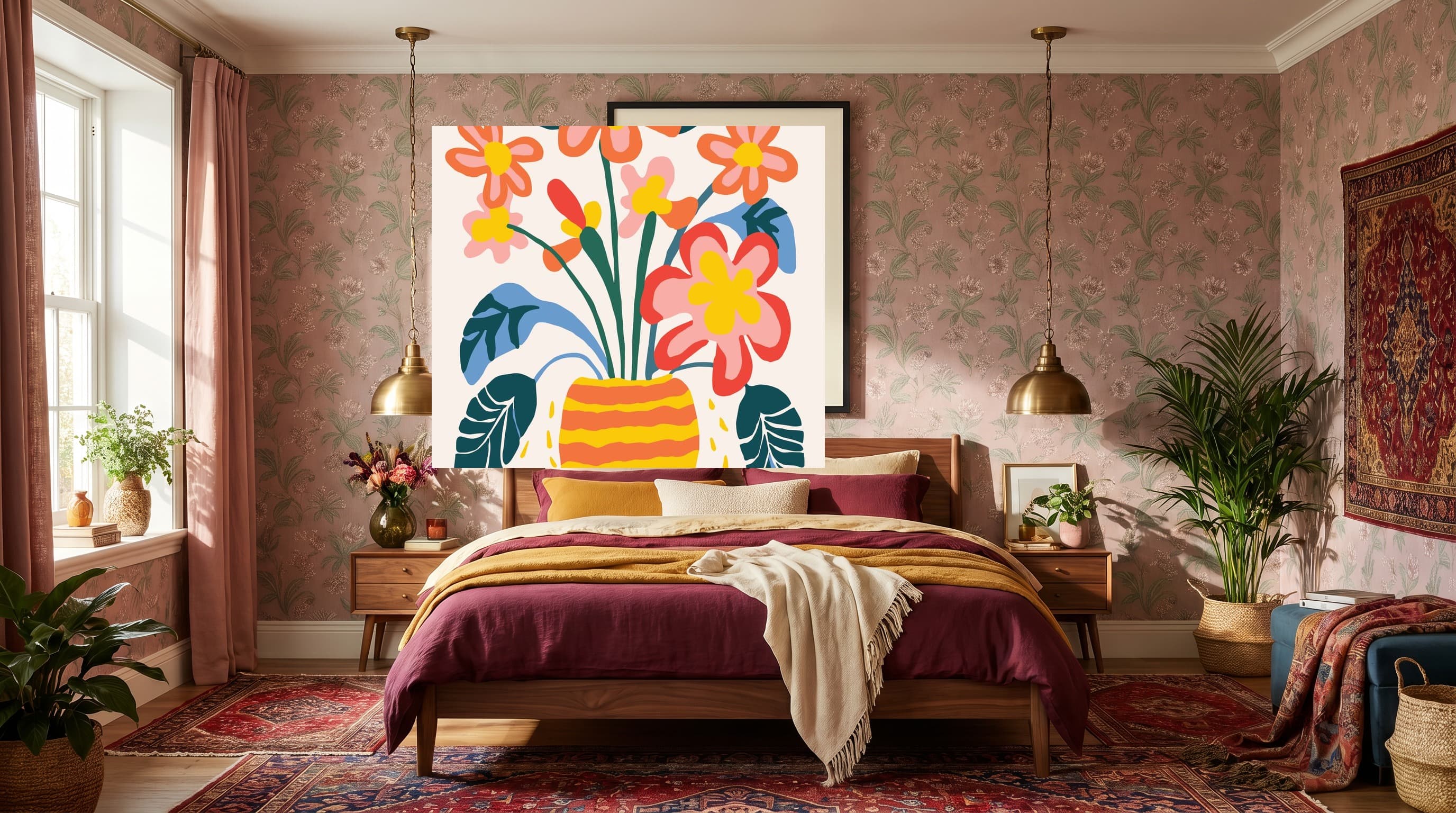 Botanical No. 06 in Maximalist Bedroom