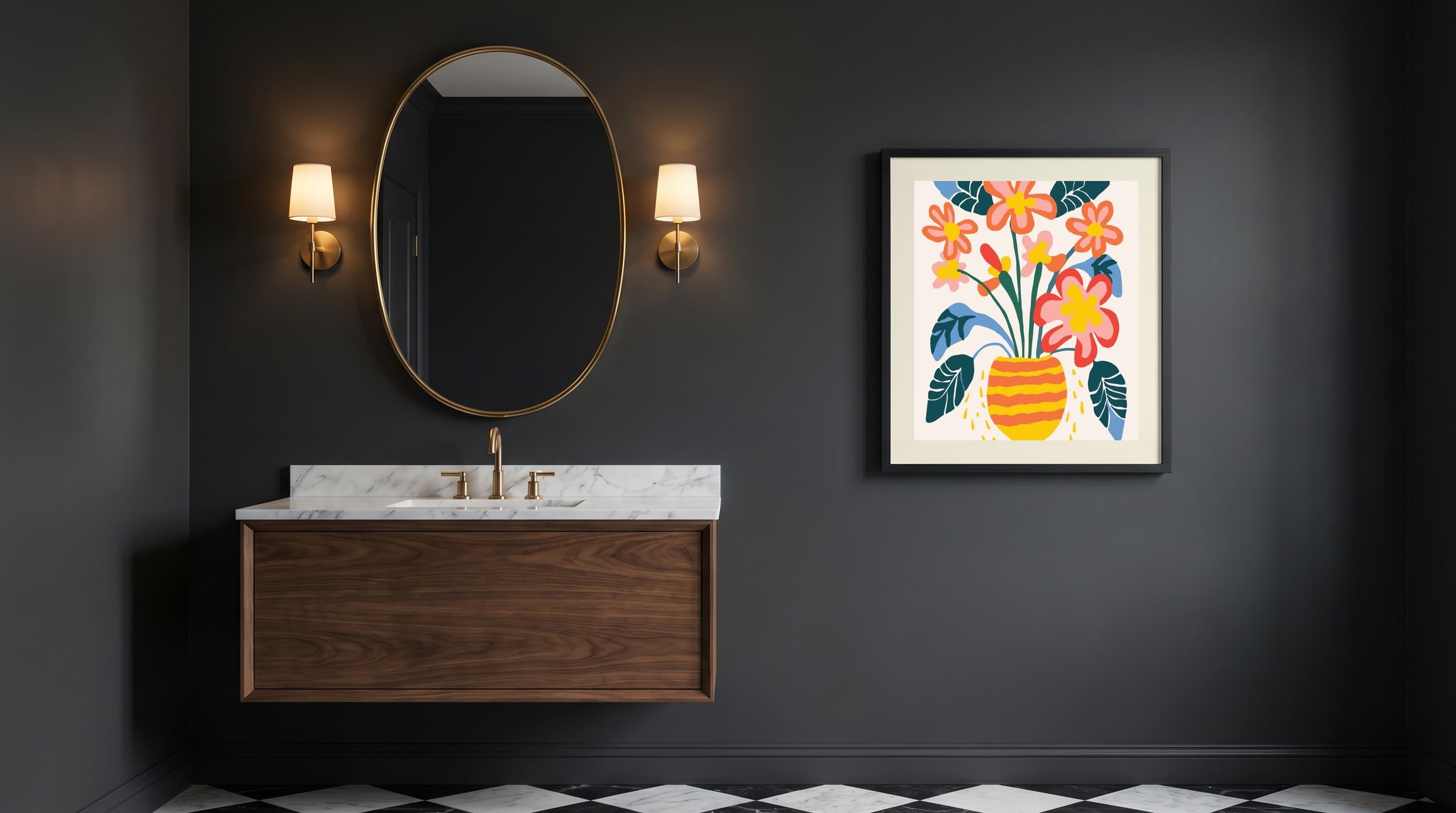 Botanical No. 06 in Powder Room