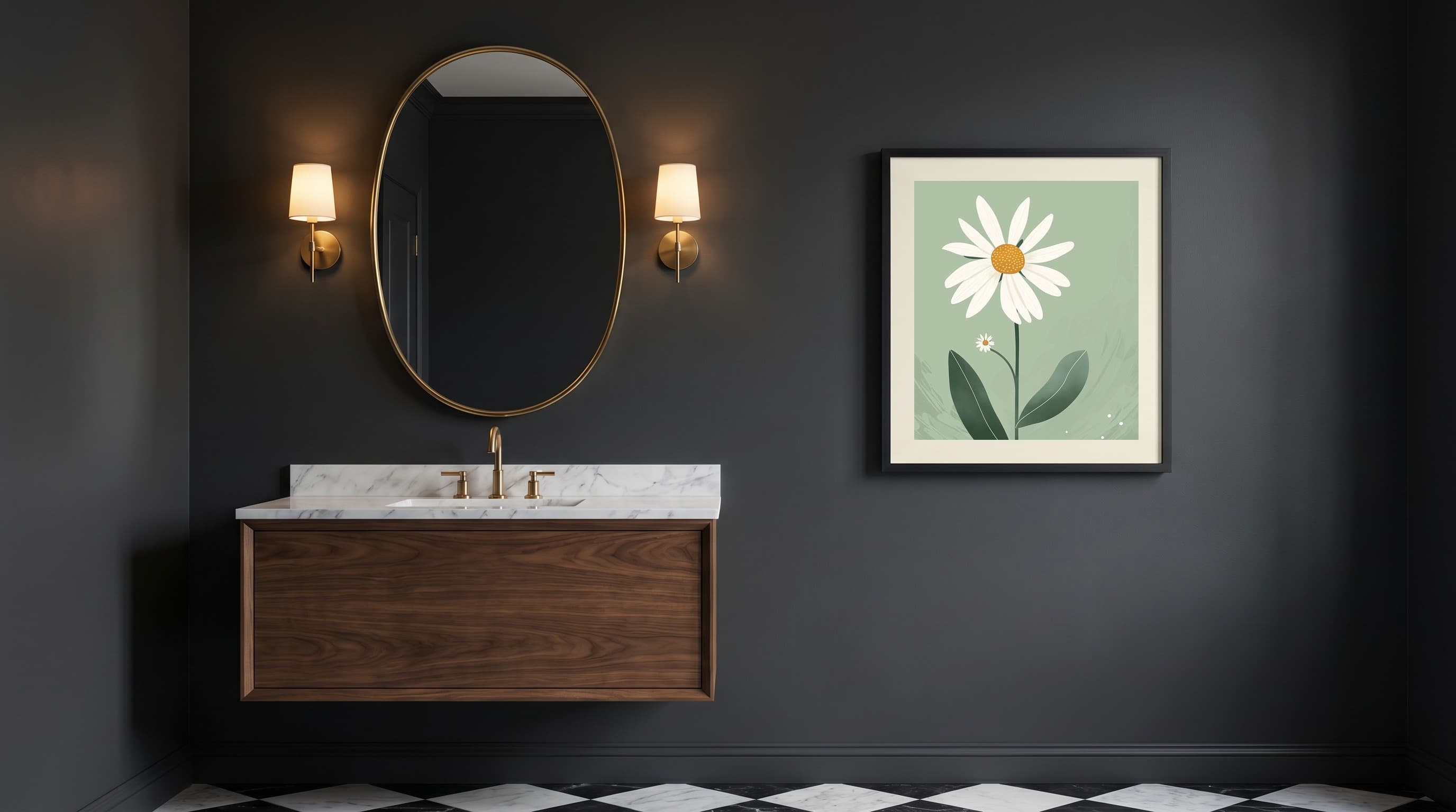 Botanical No. 11 in Powder Room