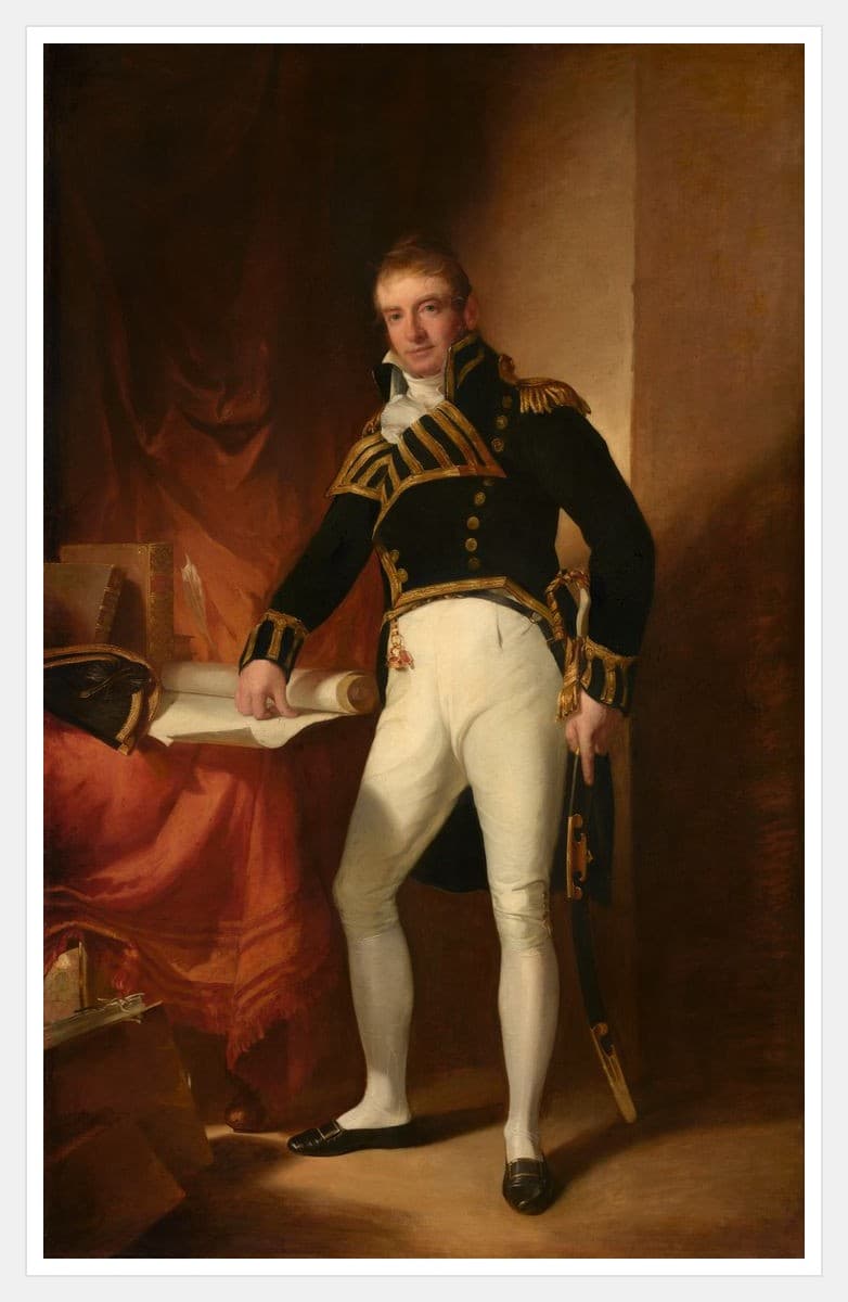 Captain Charles Stewart - White Frame