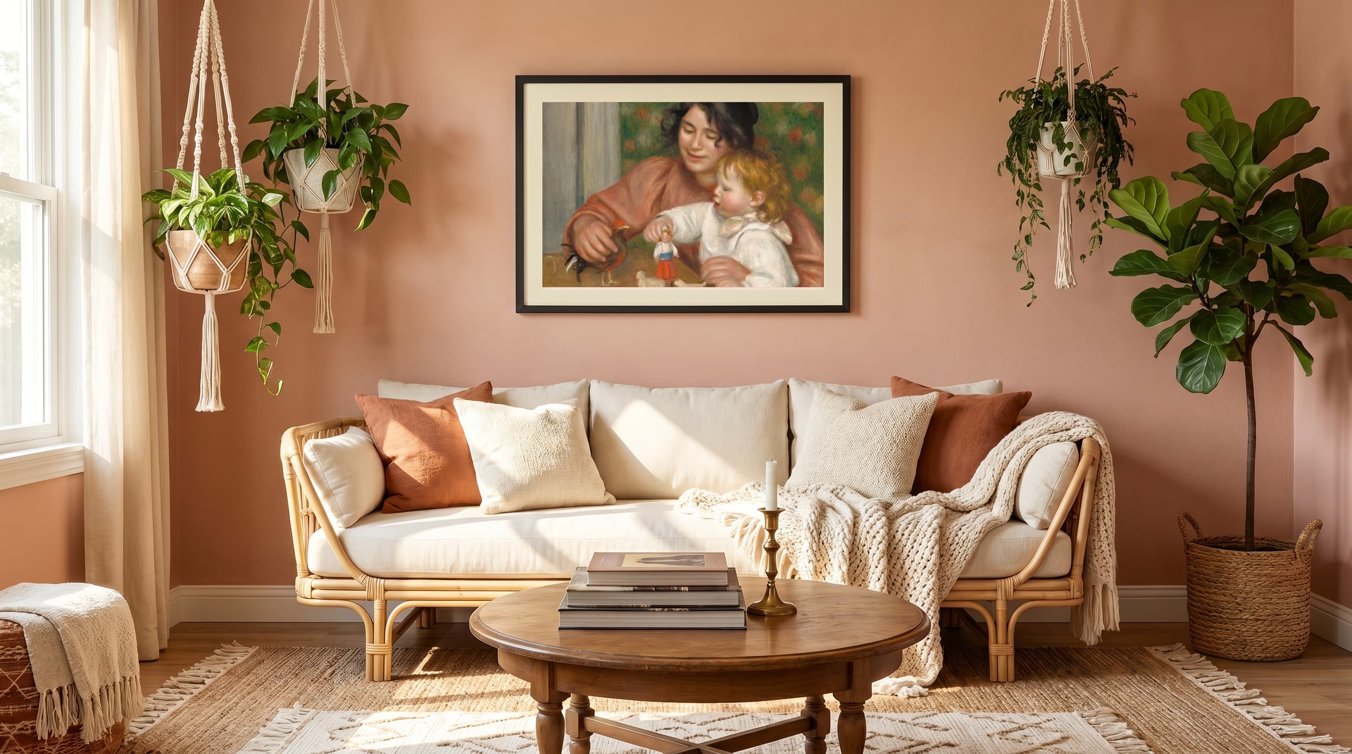 Child With Toys - Gabrielle And The Artist'S Son, Jean — in situ