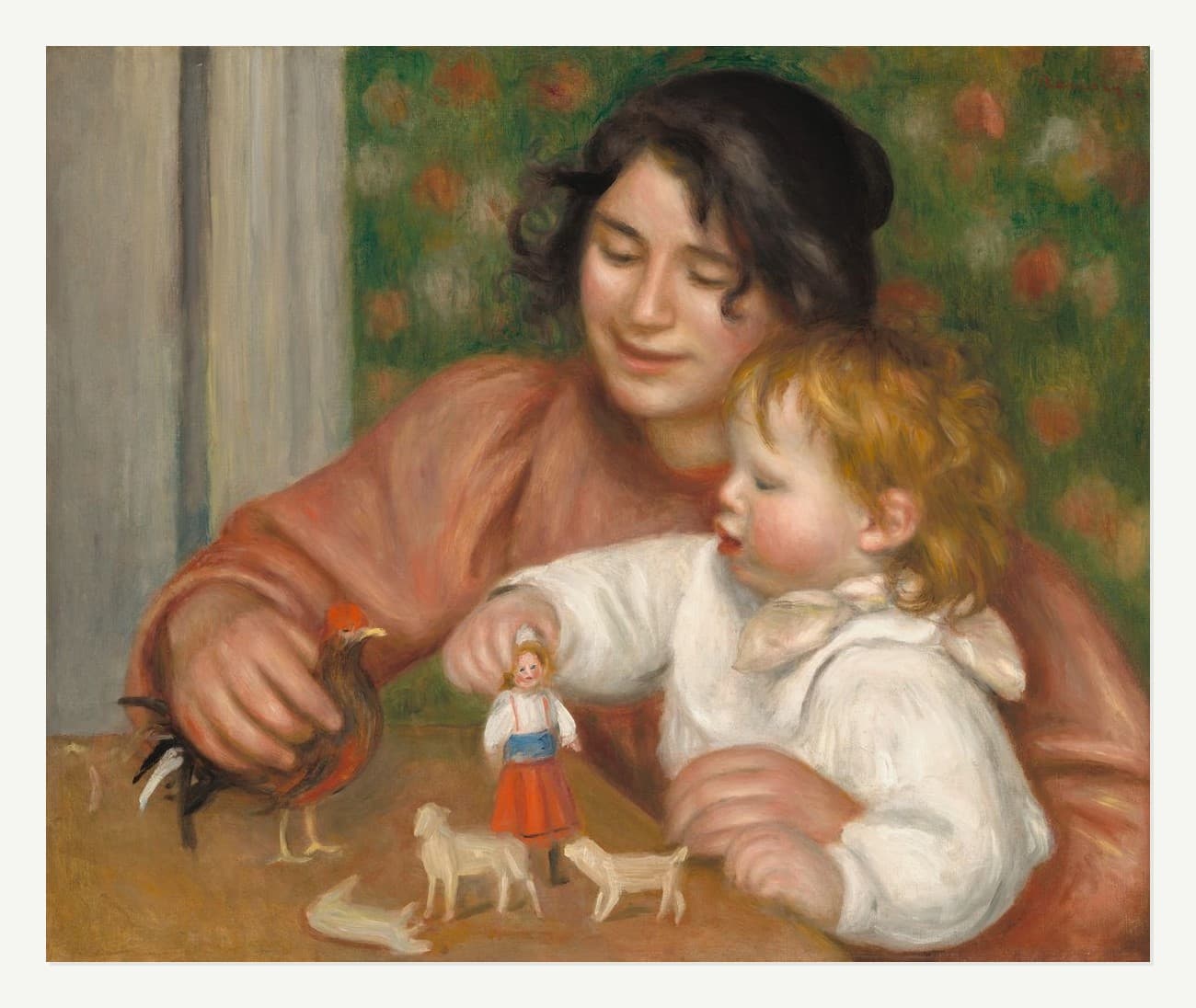 Child With Toys - Gabrielle And The Artist'S Son, Jean