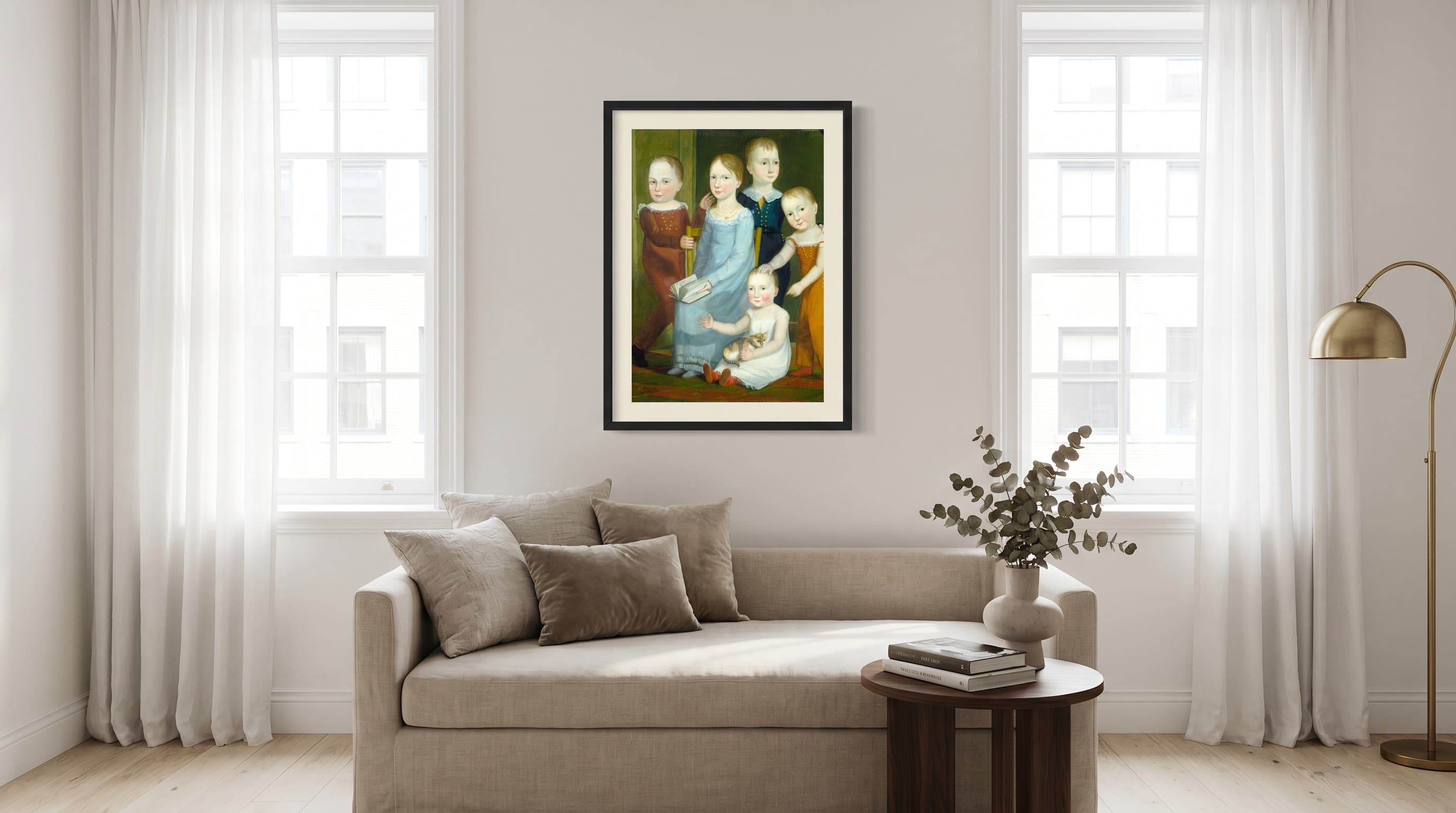 Five Children Of The Budd Family in Studio Apartment