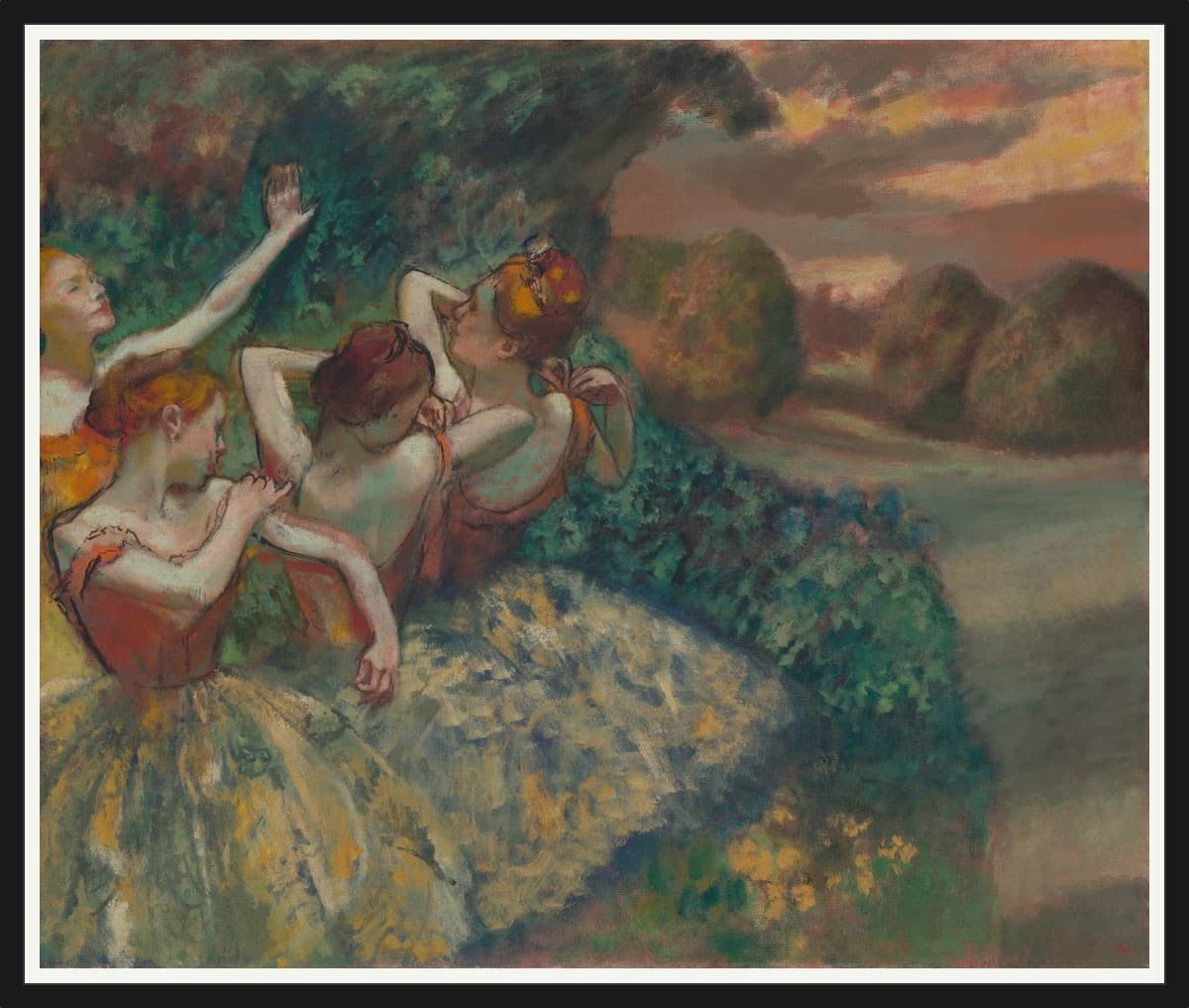 Four Dancers - Black Frame