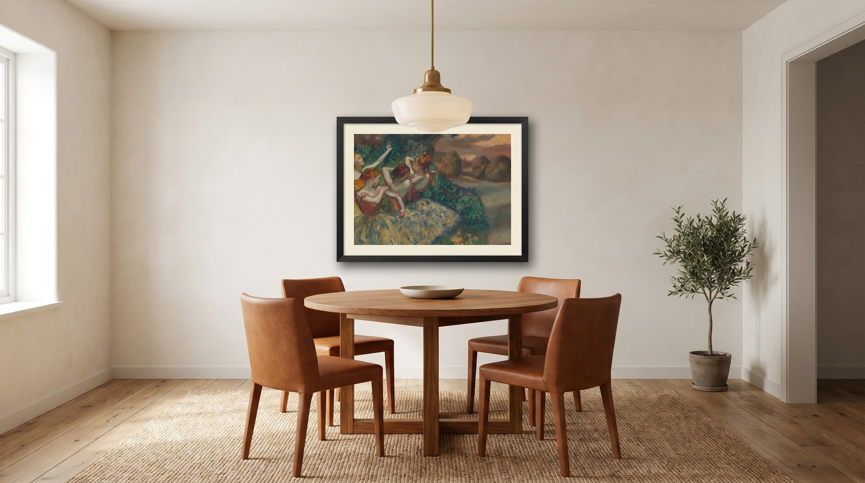 Four Dancers in Dining Room