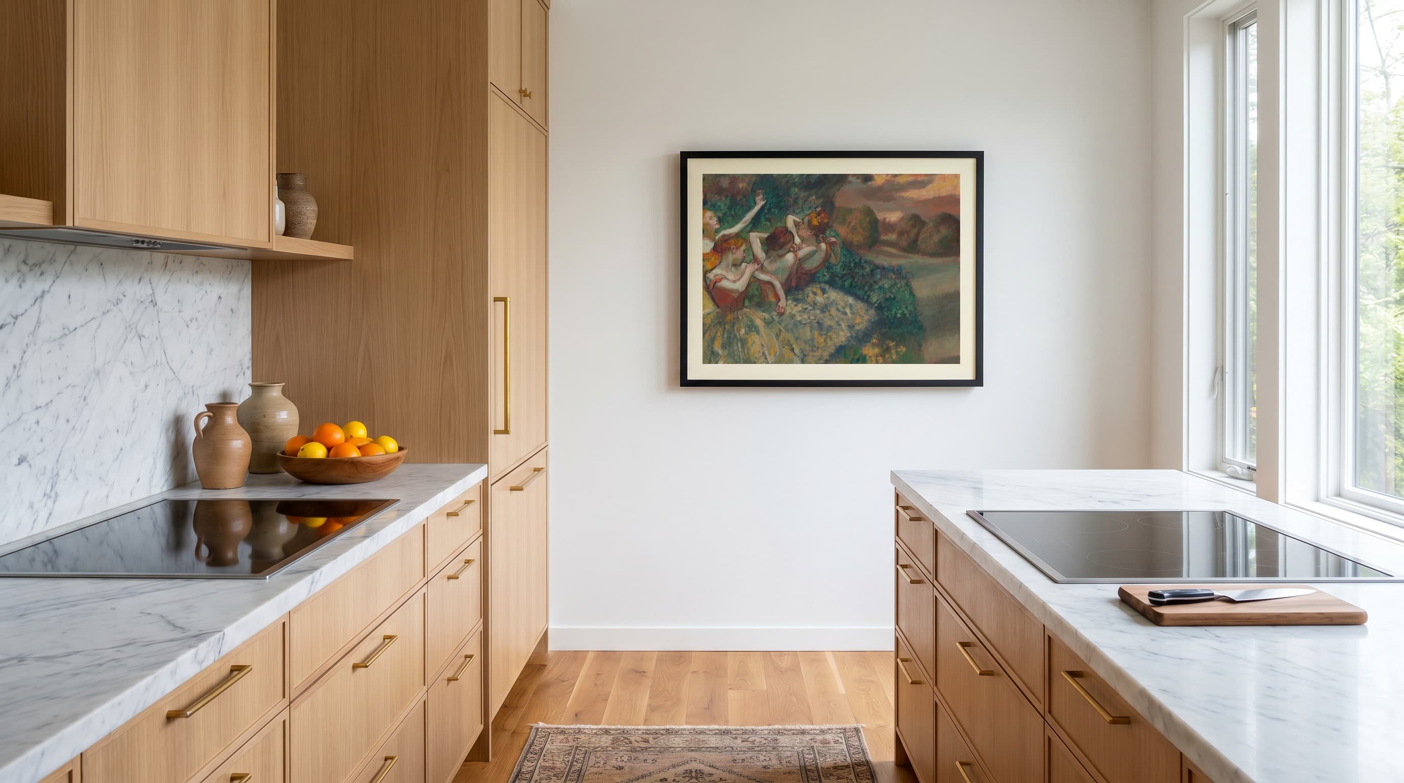 Four Dancers in Kitchen