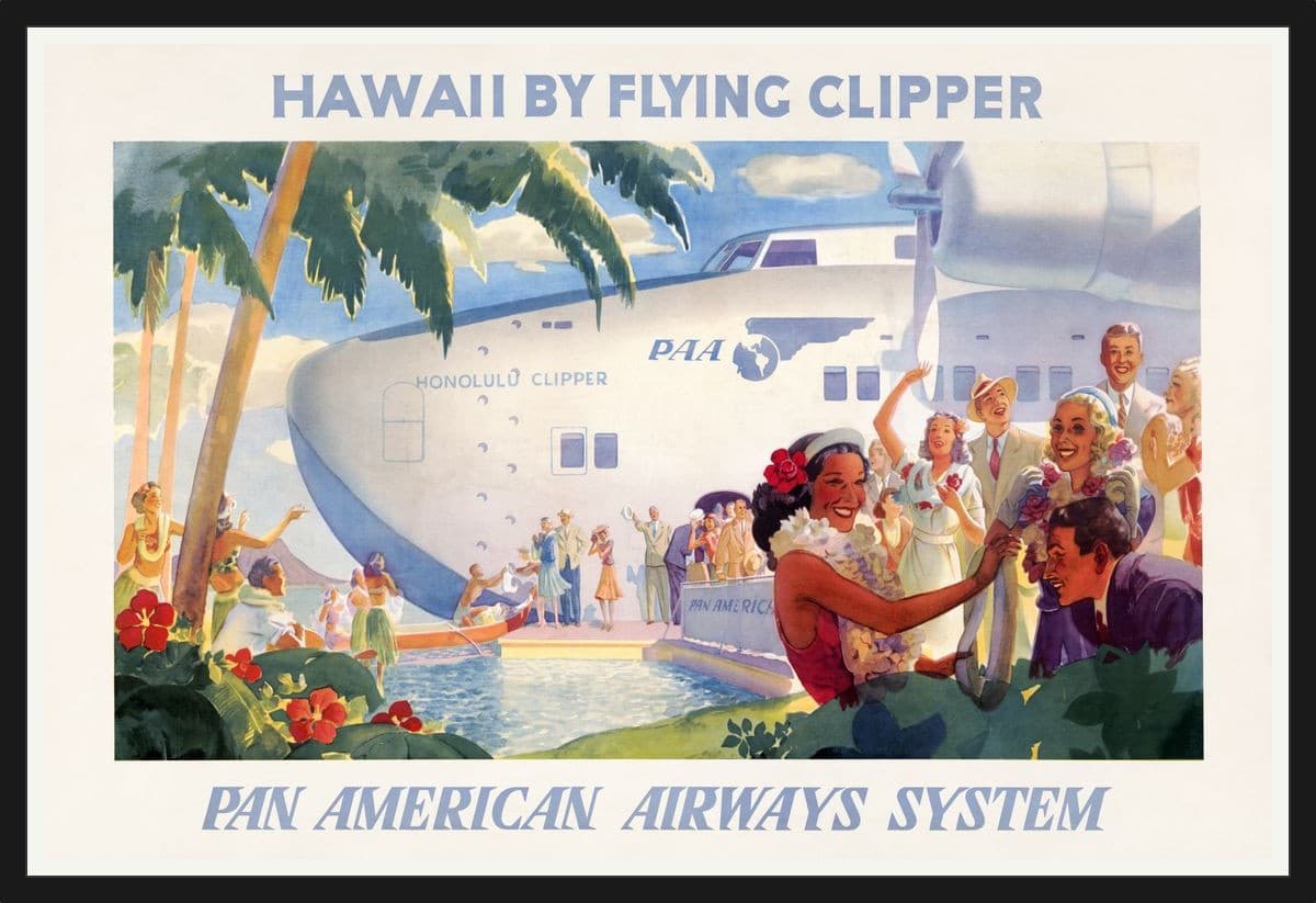 Hawaii Clipper - Black Frame