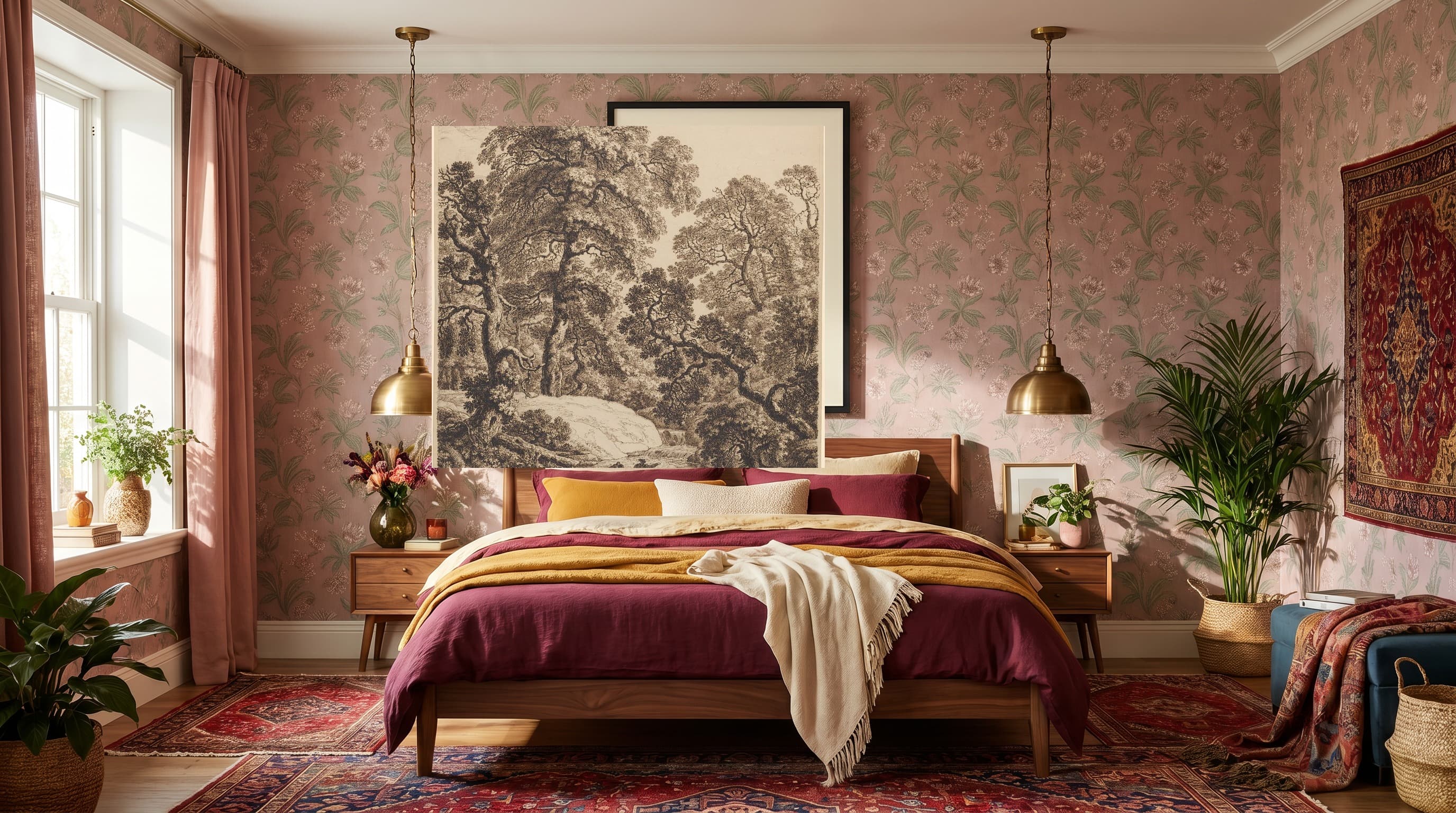 Heritage No. 02 in Maximalist Bedroom