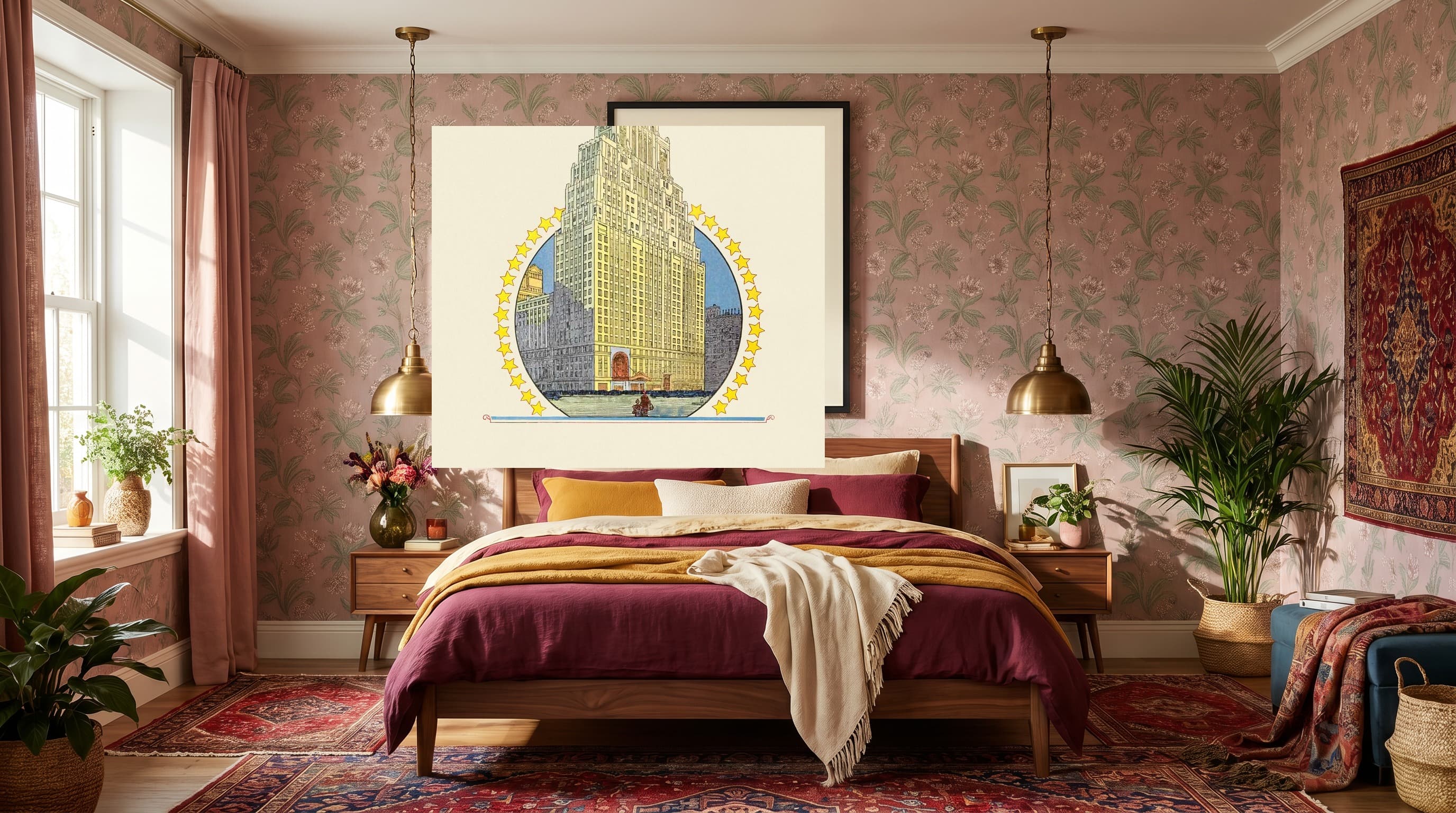 Heritage No. 04 in Maximalist Bedroom