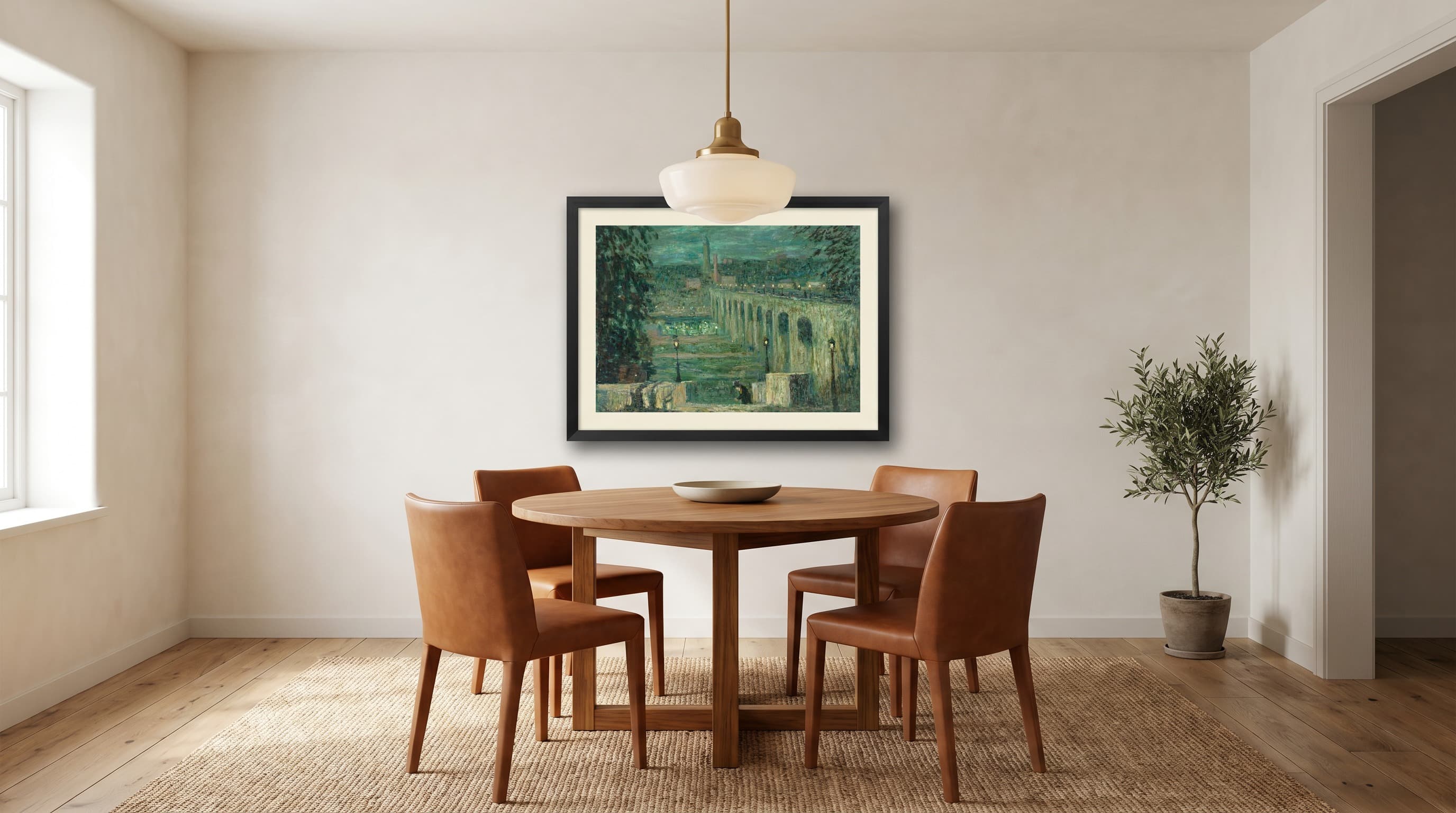 High Bridge At Night, New York City in Dining Room