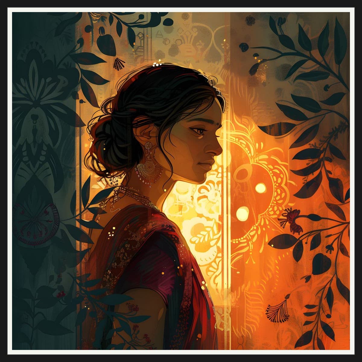 Indian No. 04 - Black Frame