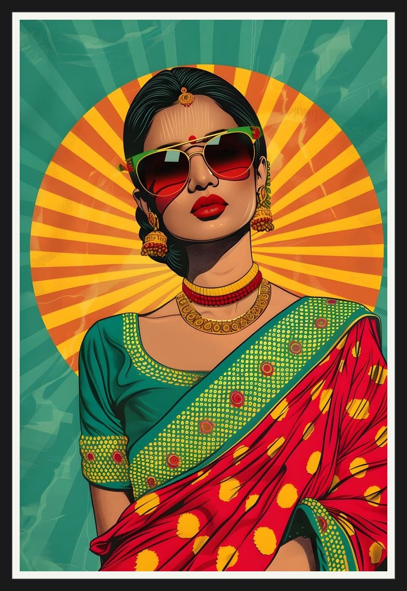 Indian No. 05 - Black Frame