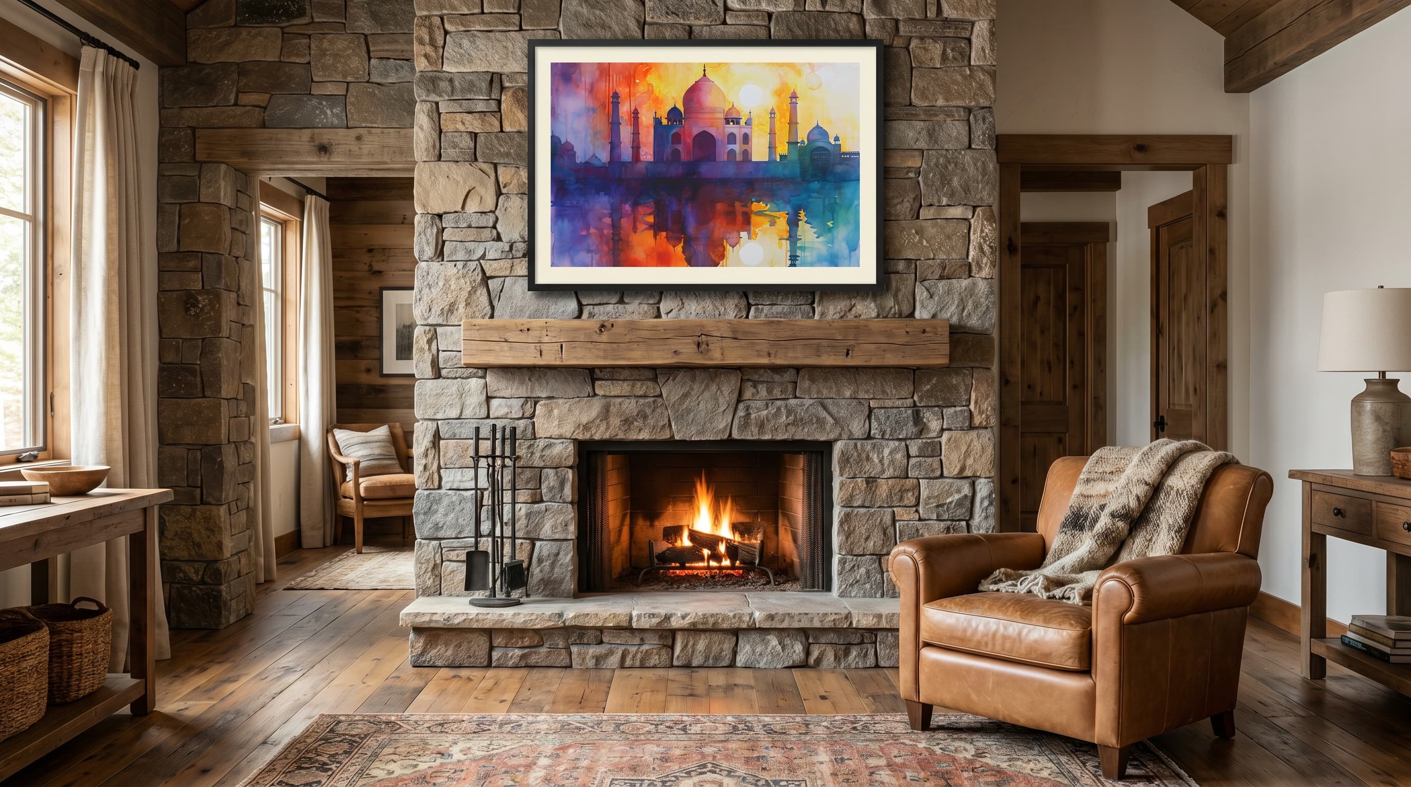 Indian No. 06 in Cabin Fireplace