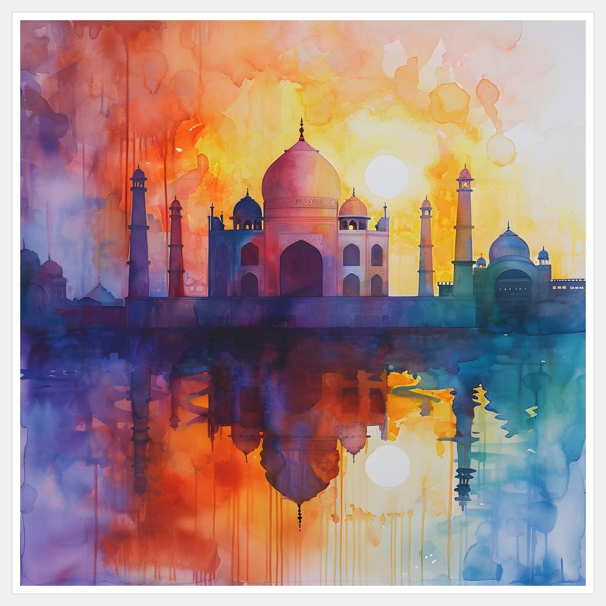 Indian No. 06 - White Frame