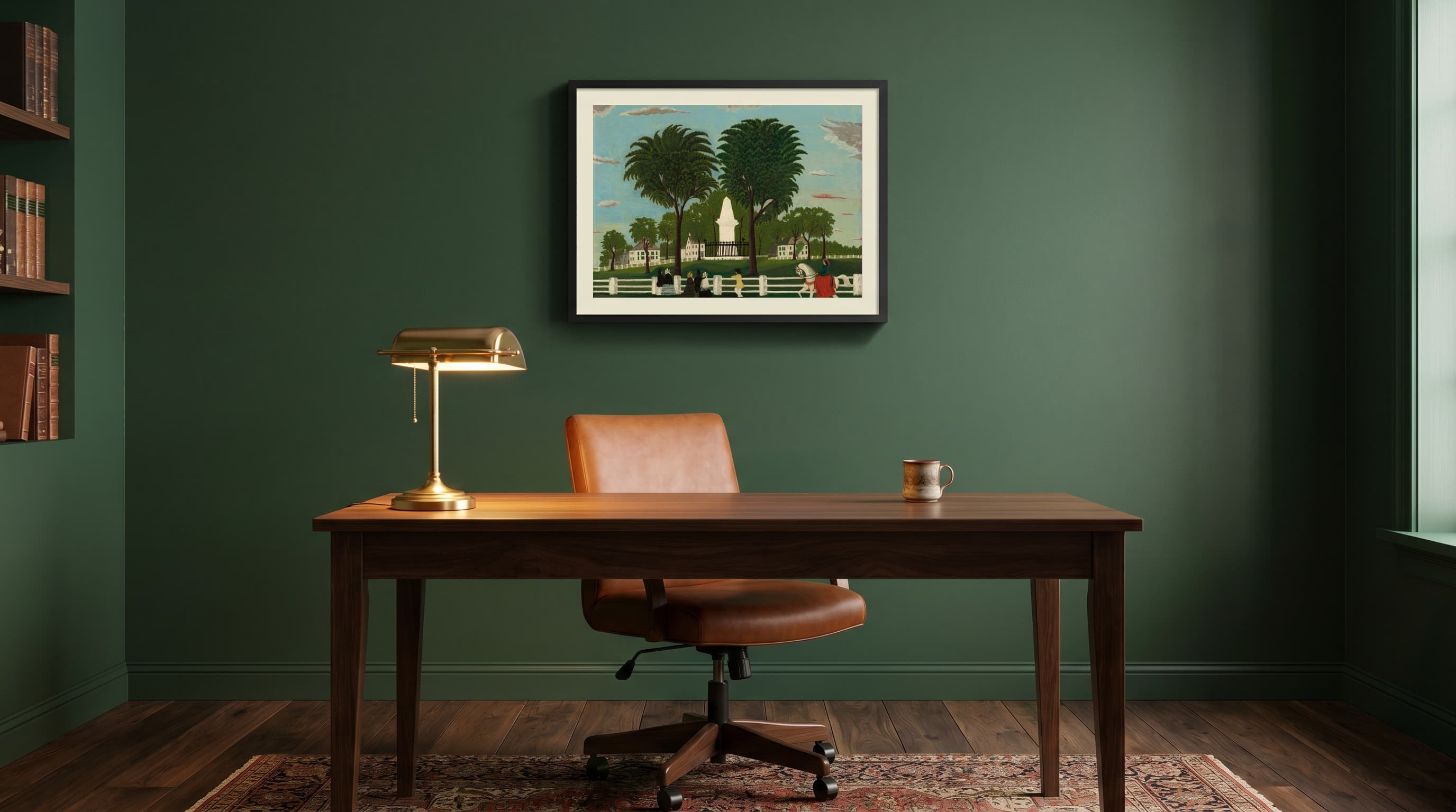 Lexington Battle Monument in Home Office