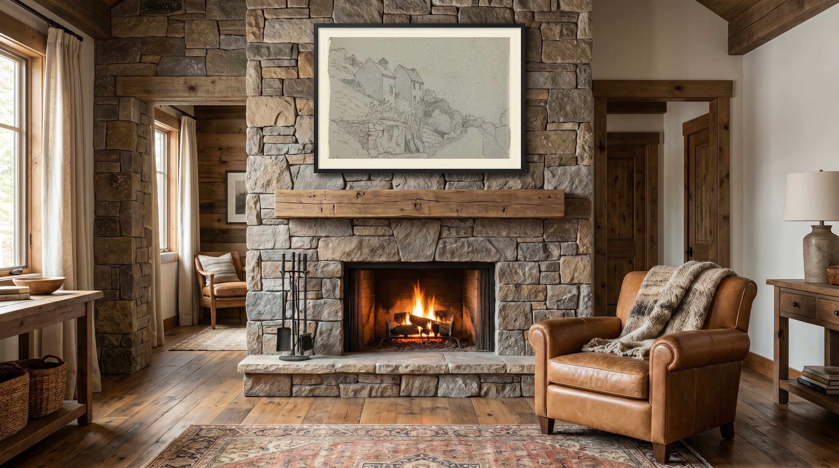 Luxe No. 01 in Cabin Fireplace