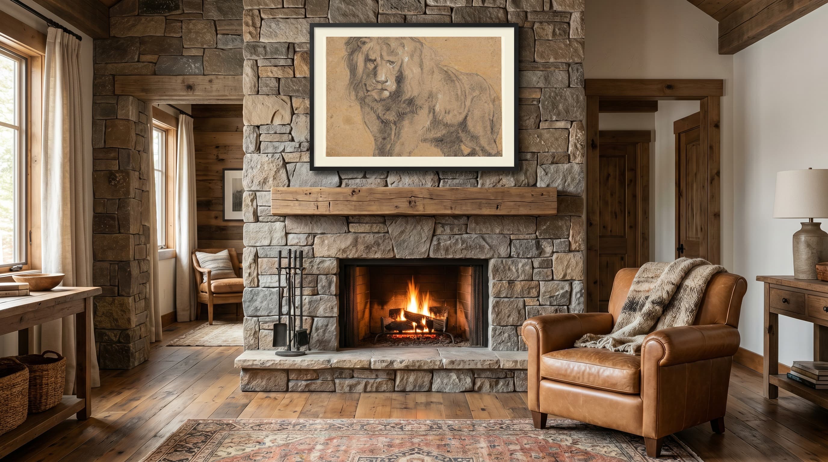Luxe No. 03 in Cabin Fireplace