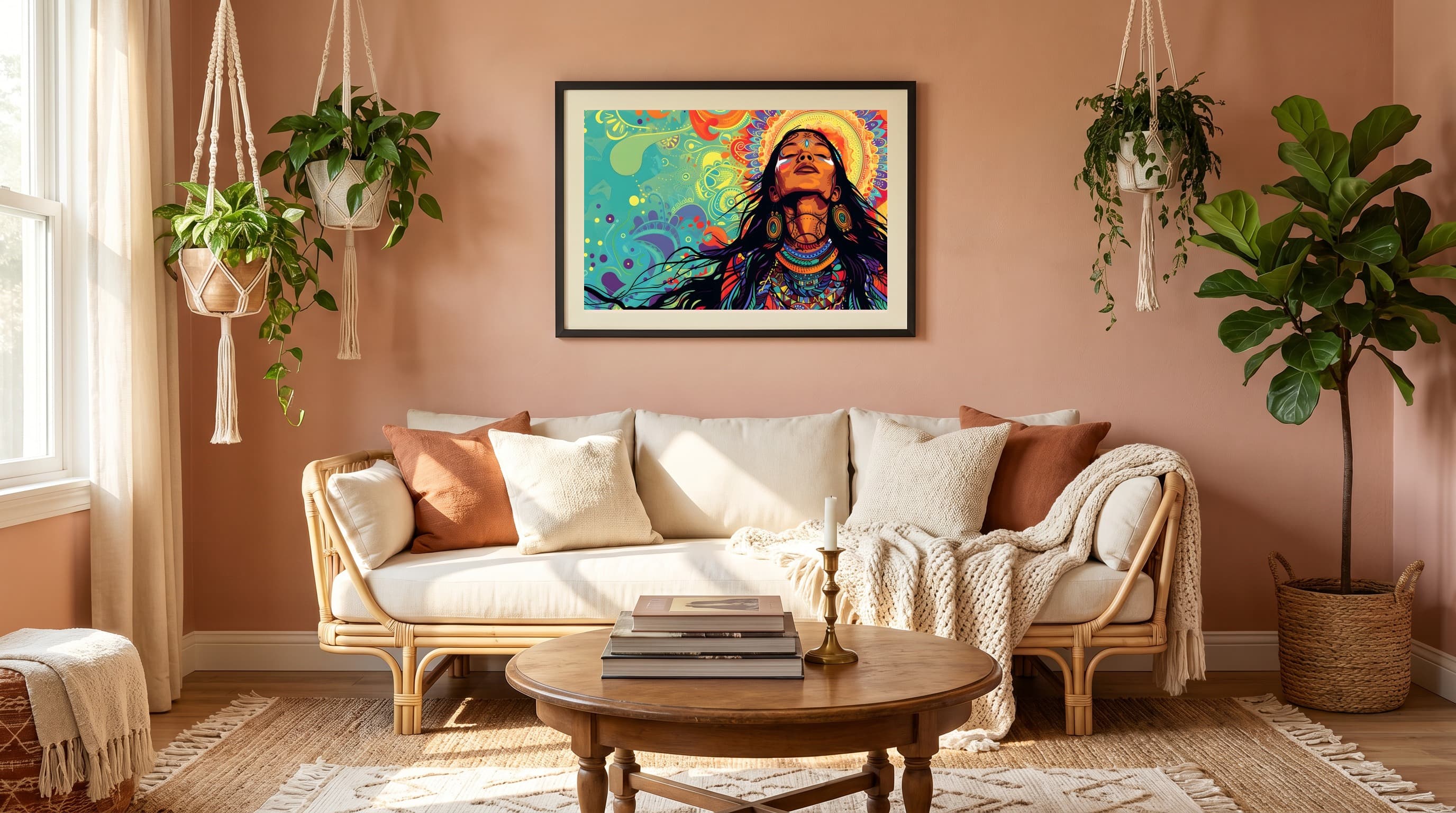 Mandala Goddess in Boho Living