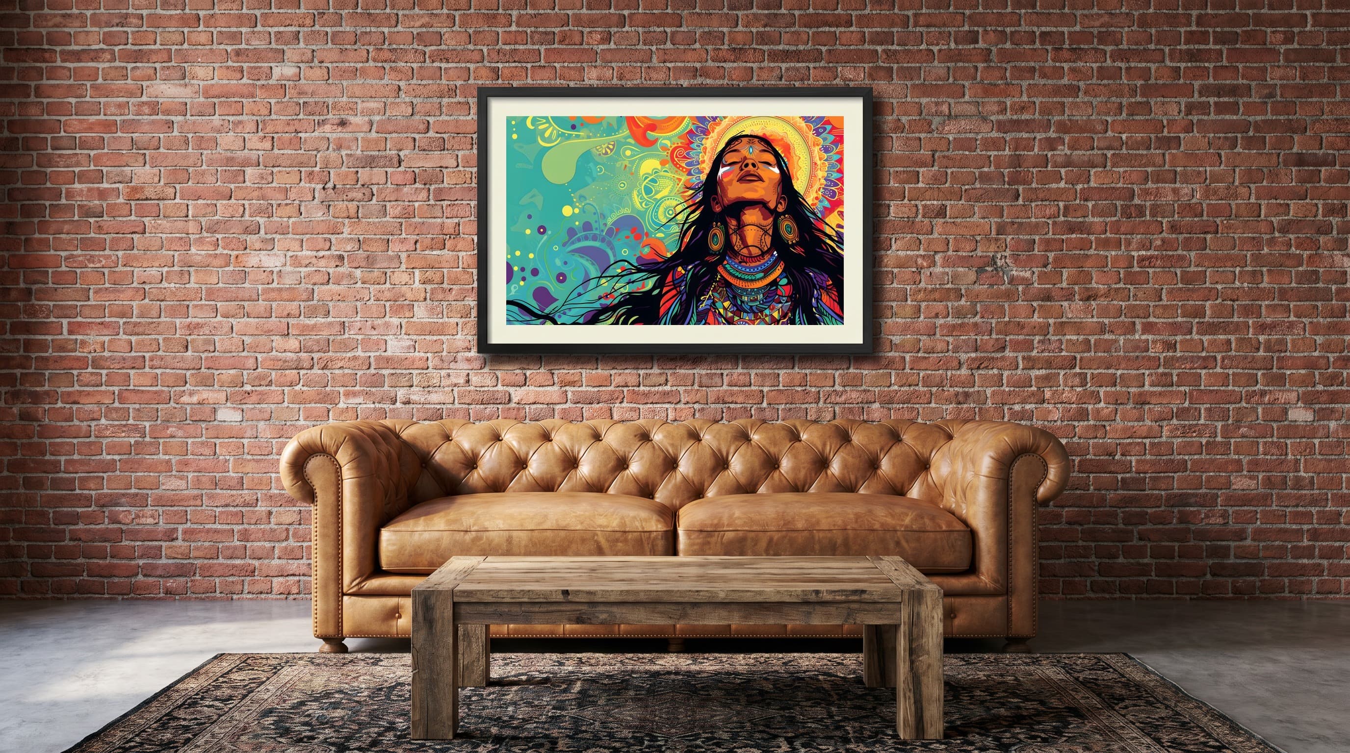 Mandala Goddess in Industrial Loft