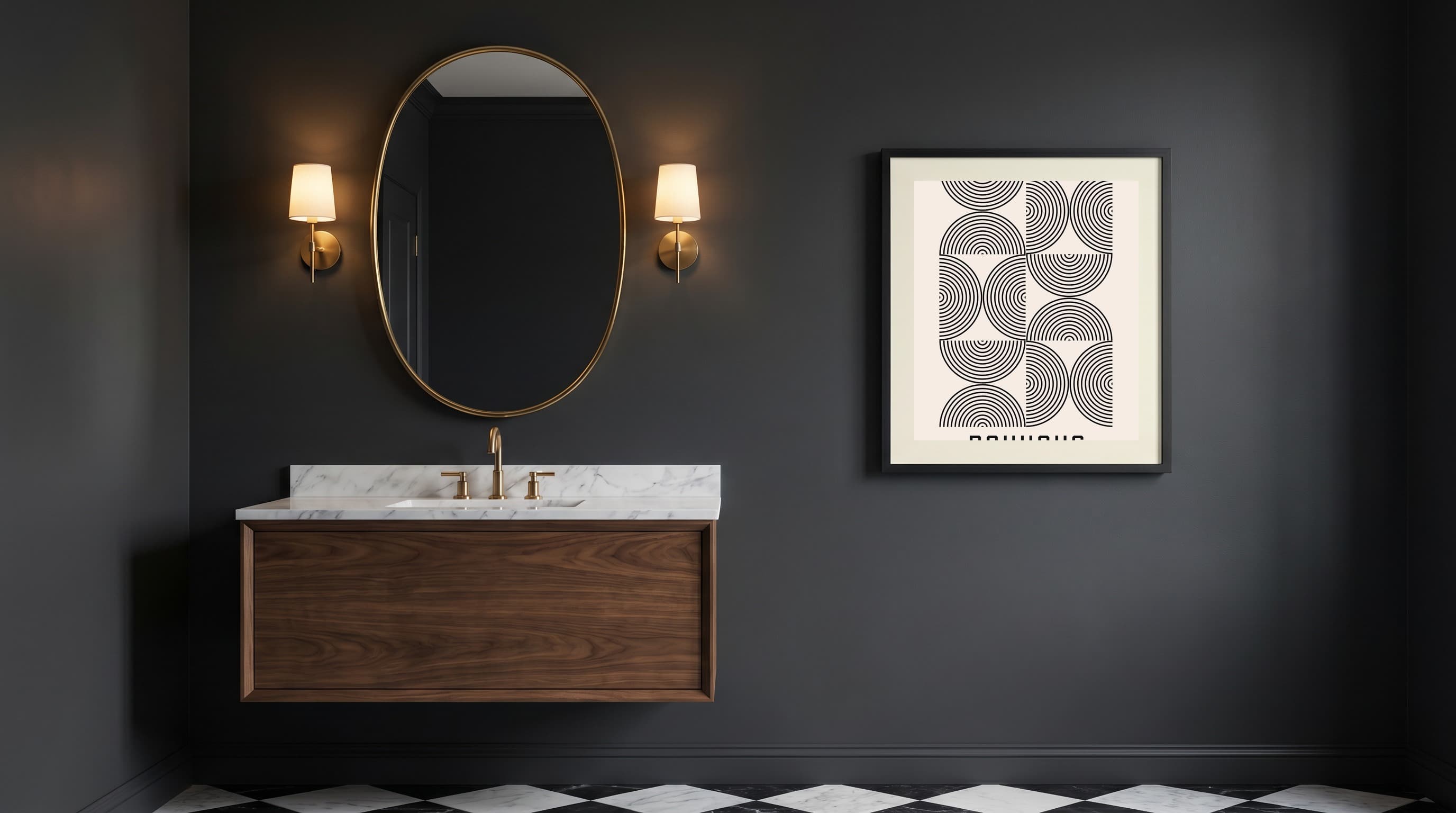 Modern Minimal No. 01 in Powder Room