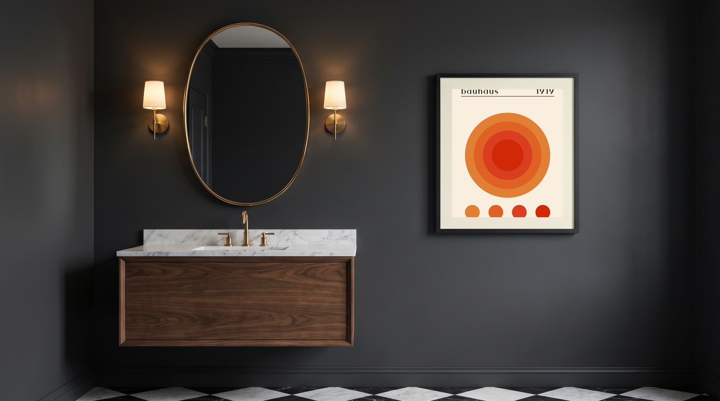 Modern Minimal No. 02 in Powder Room