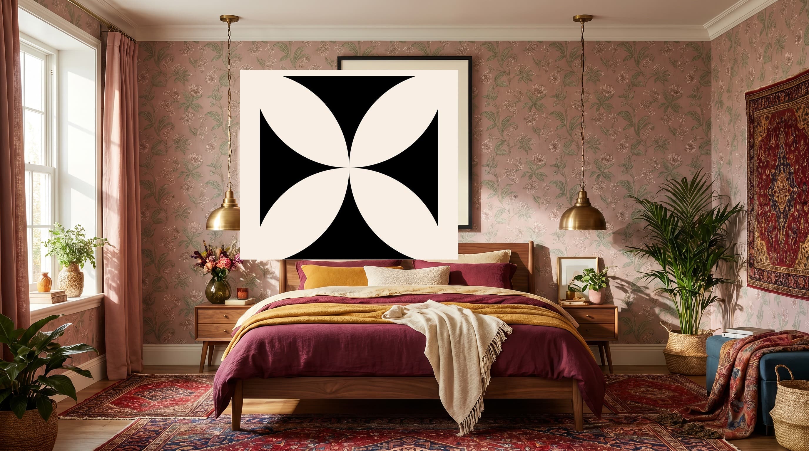 Modern Minimal No. 06 in Maximalist Bedroom