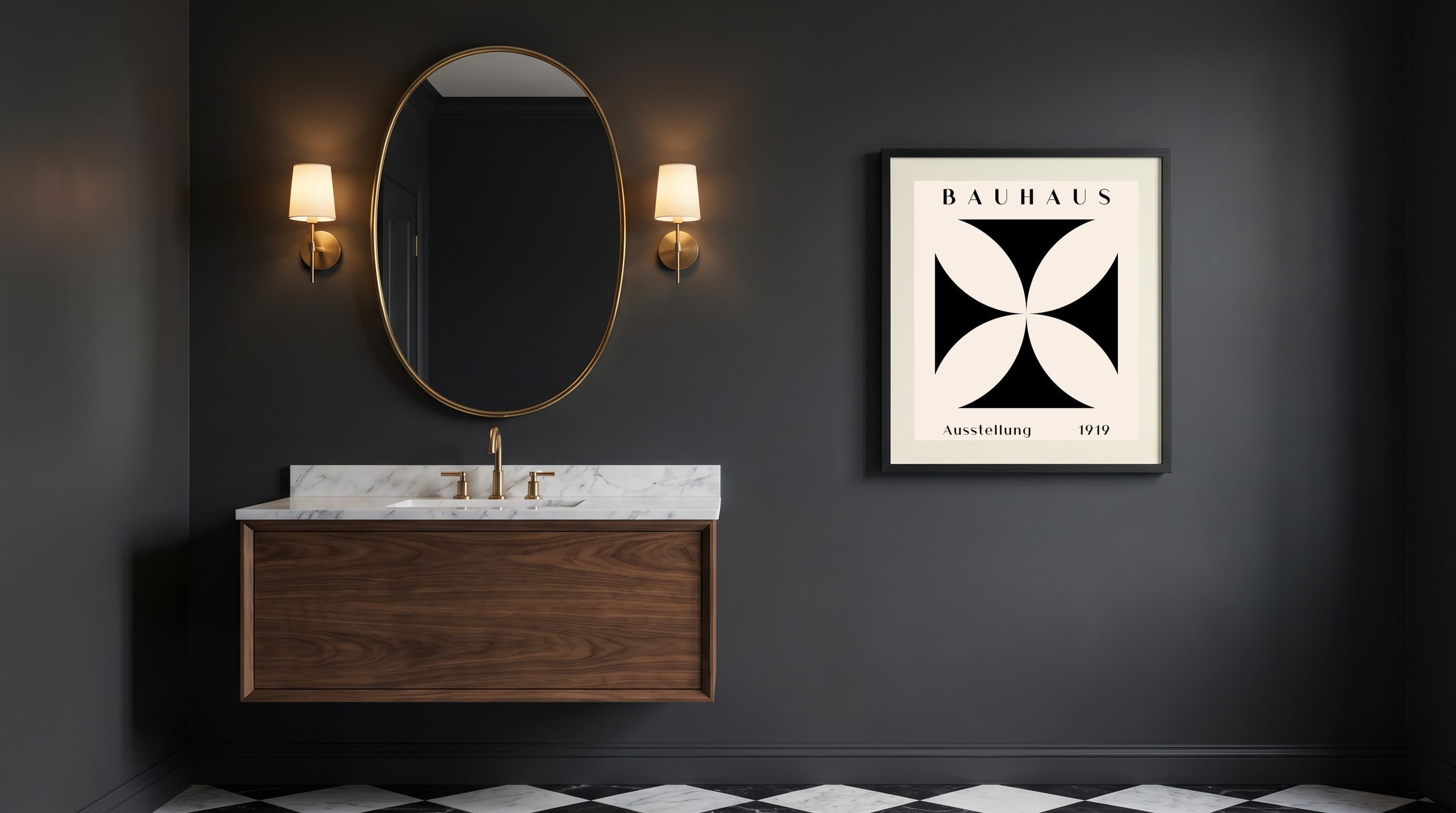 Modern Minimal No. 06 in Powder Room