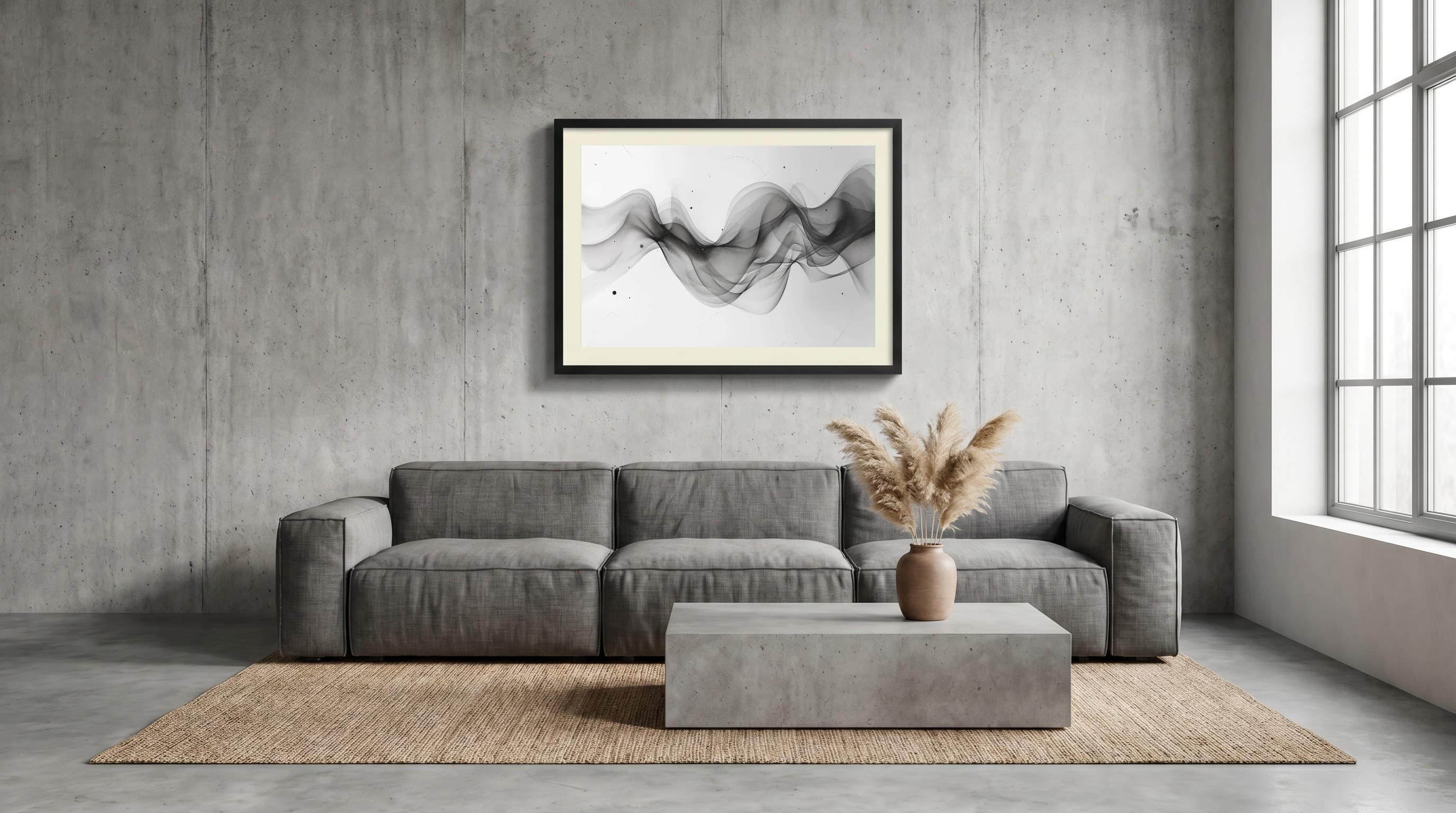Modern Minimal No. 07 in Concrete Loft