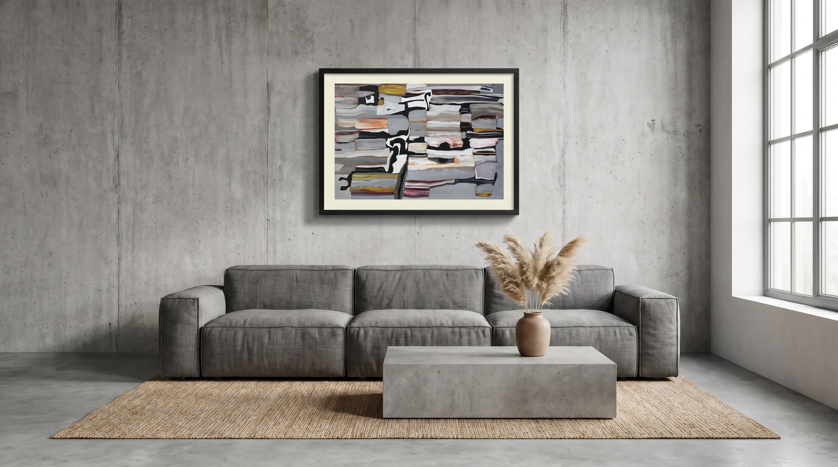 Modern Minimal No. 09 in Concrete Loft