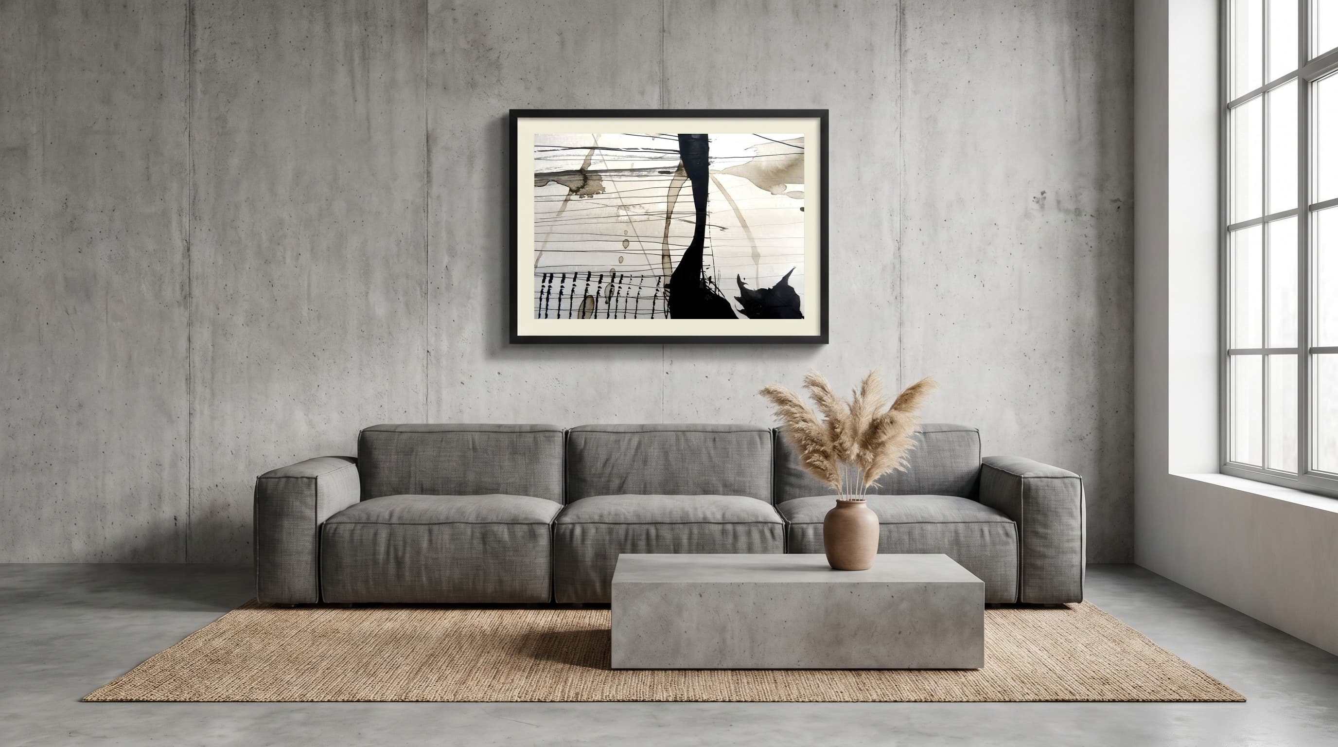 Modern Minimal No. 12 in Concrete Loft