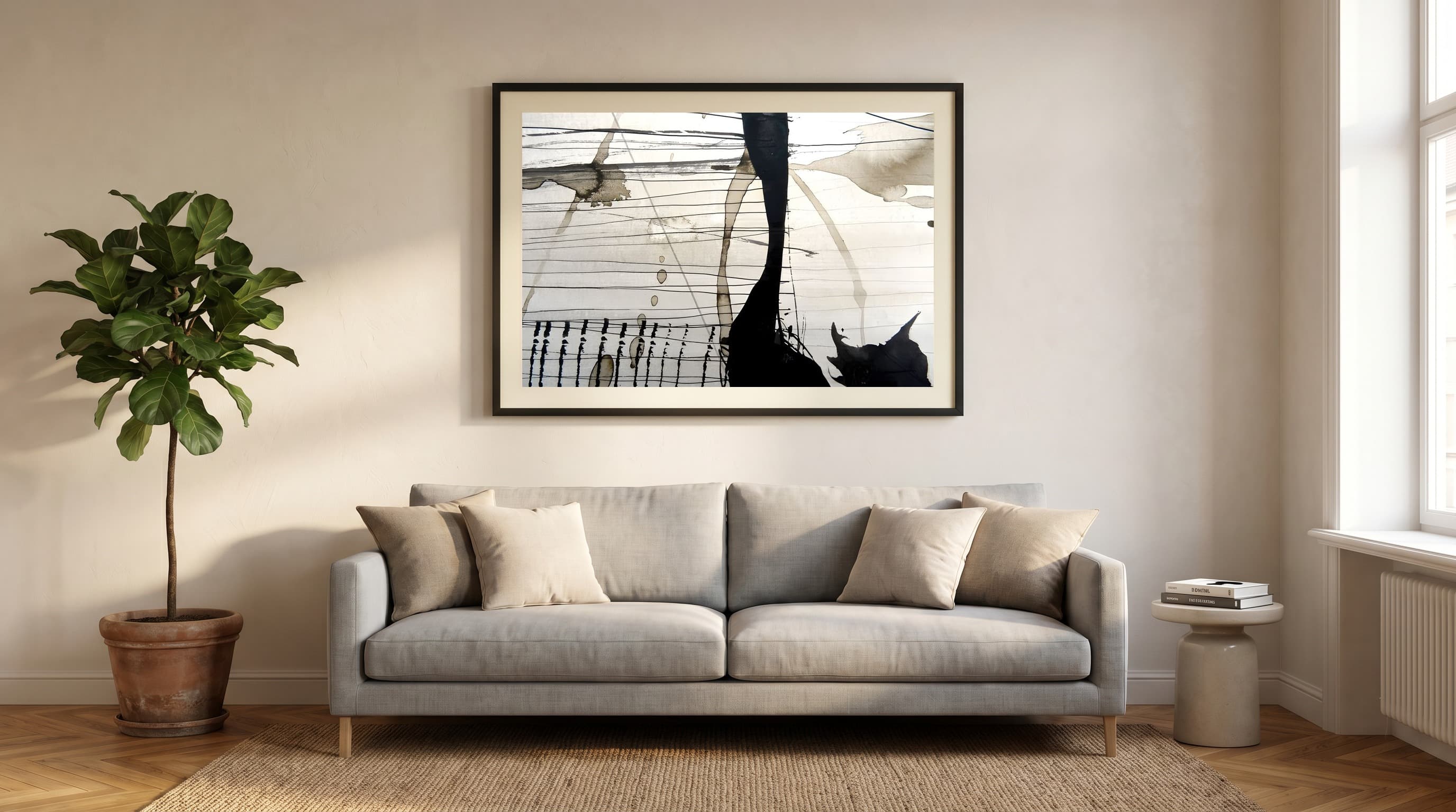 Modern Minimal No. 12 in Living Room