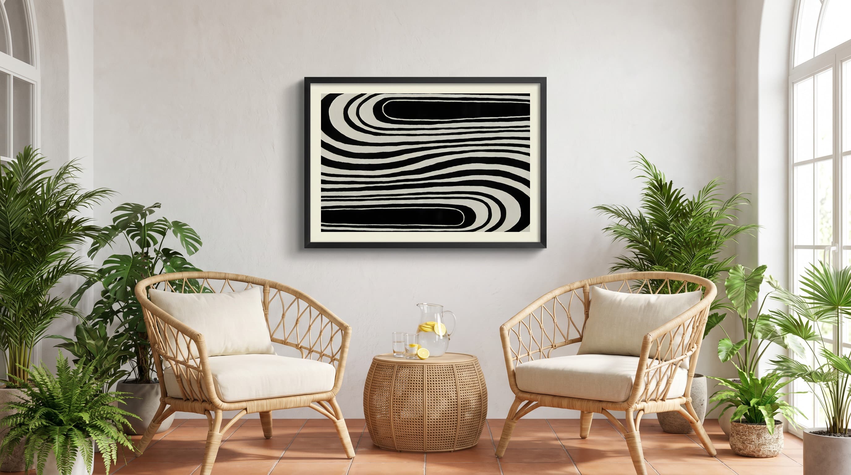 Modern Minimal No. 13 in Sunroom