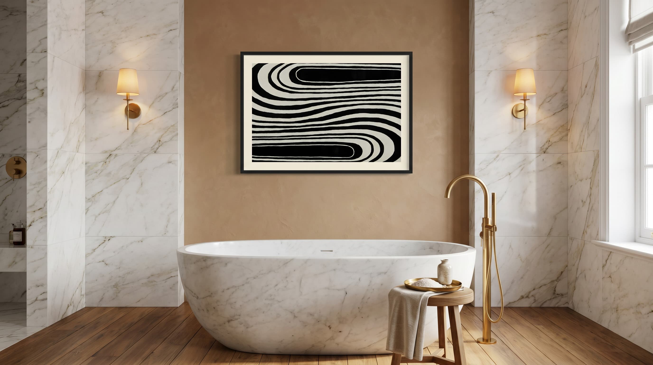 Modern Minimal No. 13 in Luxe Bathroom
