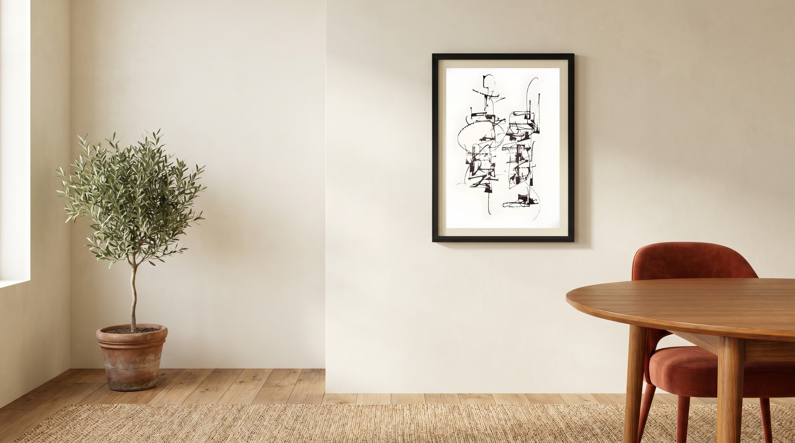 Modern Minimal No. 14 in Dining Corner