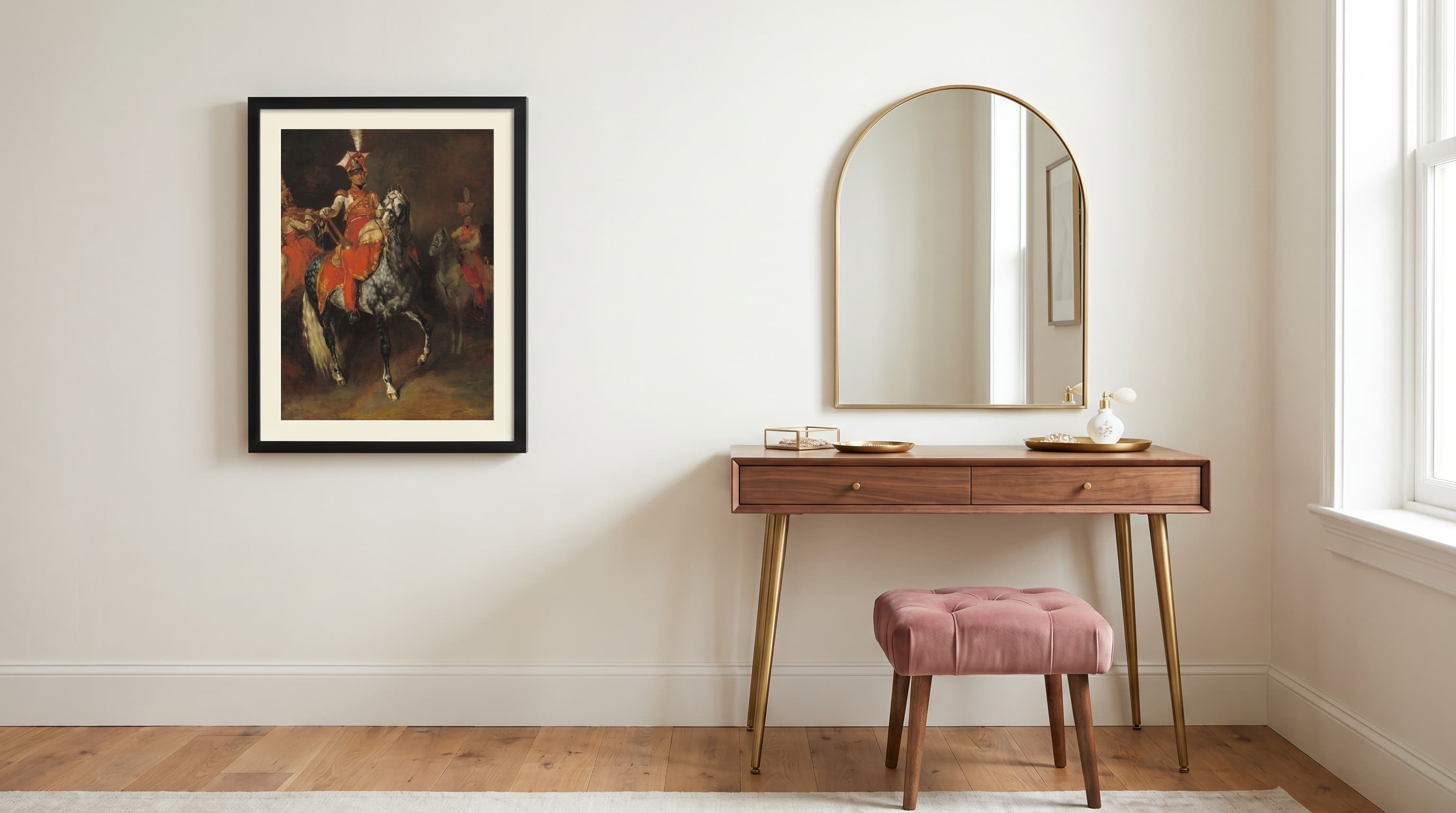 Mounted Trumpeters Of Napoleon'S Imperial Guard in Dressing Room