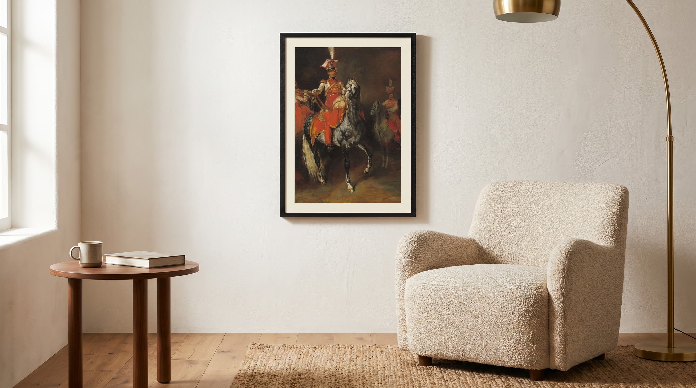 Mounted Trumpeters Of Napoleon'S Imperial Guard in Reading Nook