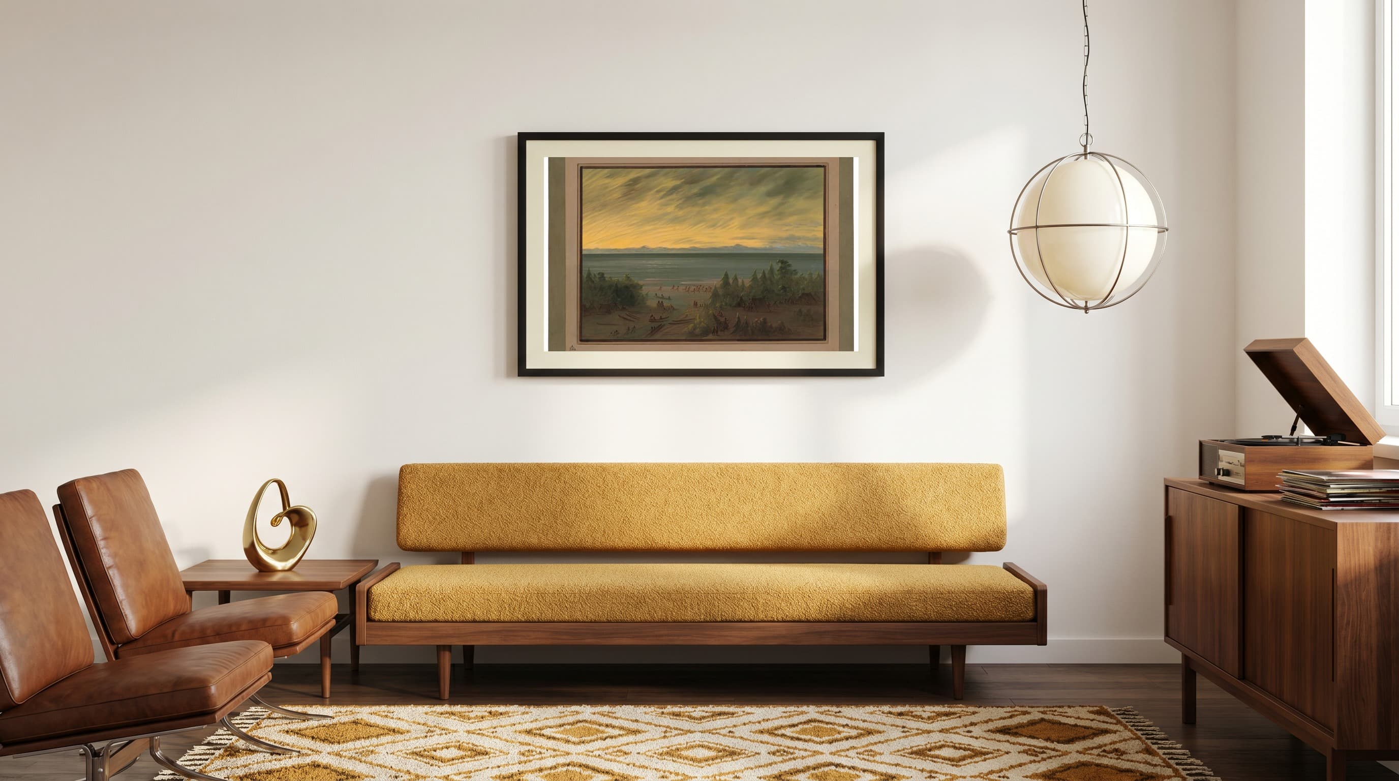 Nayas Village At Sunset in Mid-Century Living